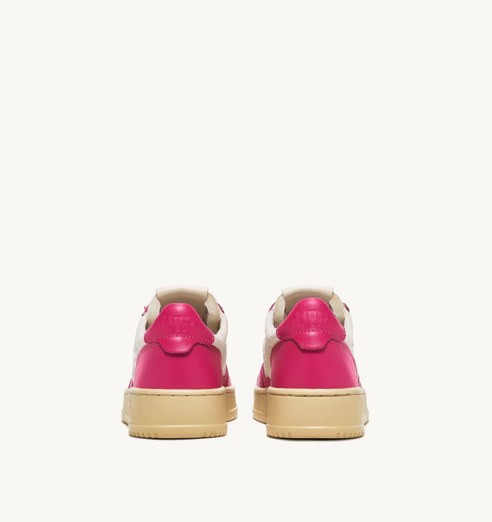 AUTRY Sneakers Medalist Low In Pelle E Canvas Bianco E Bubble^Donna Medalist
