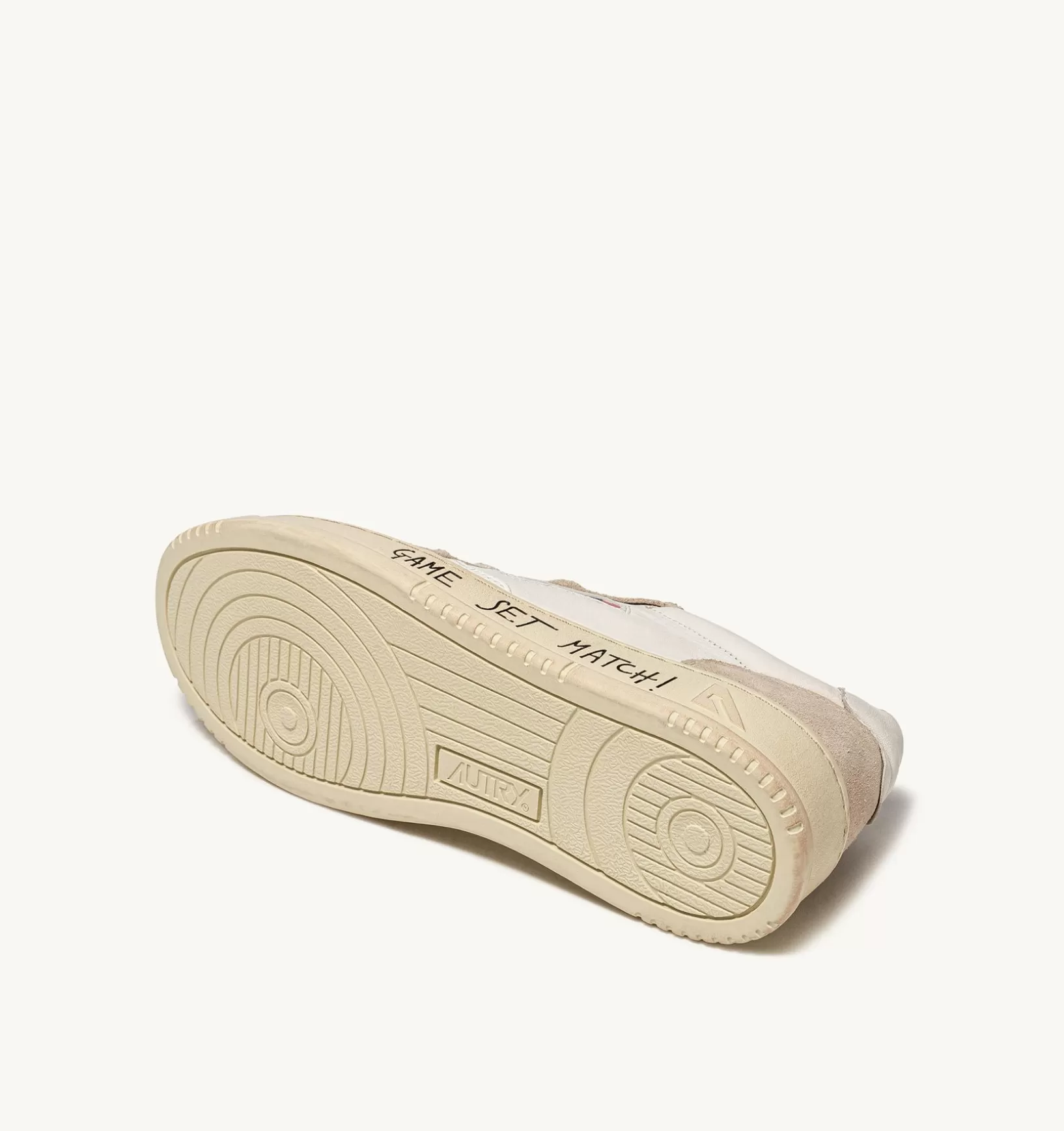 AUTRY Sneakers Medalist Low In Pelle E Suede Bianco^Uomo Medalist