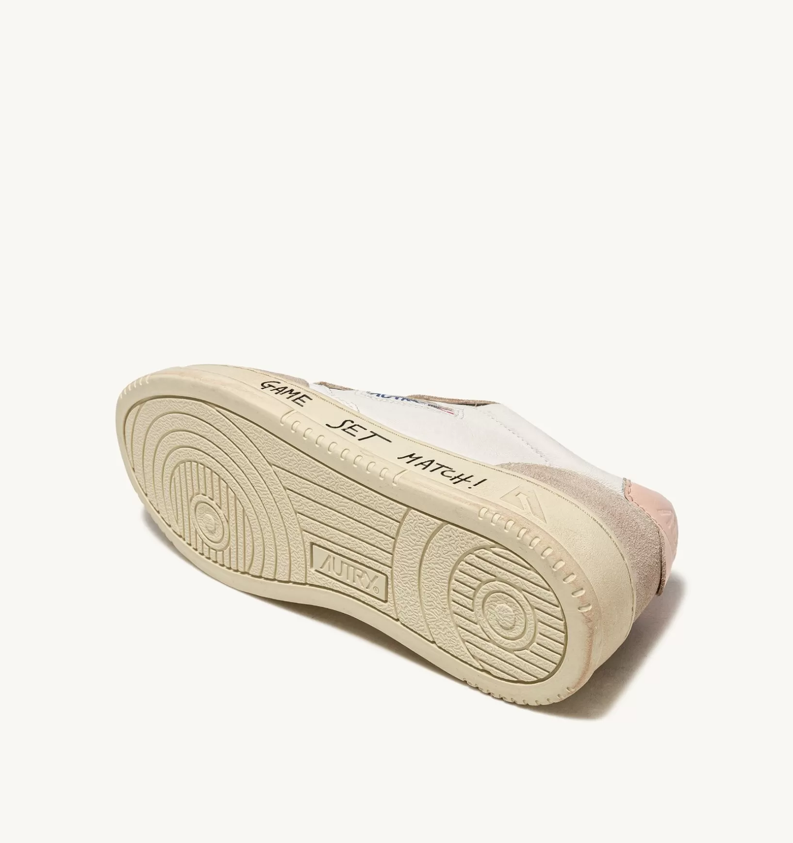 AUTRY Sneakers Medalist Low In Pelle E Suede Bianco E Rosa^Donna Medalist