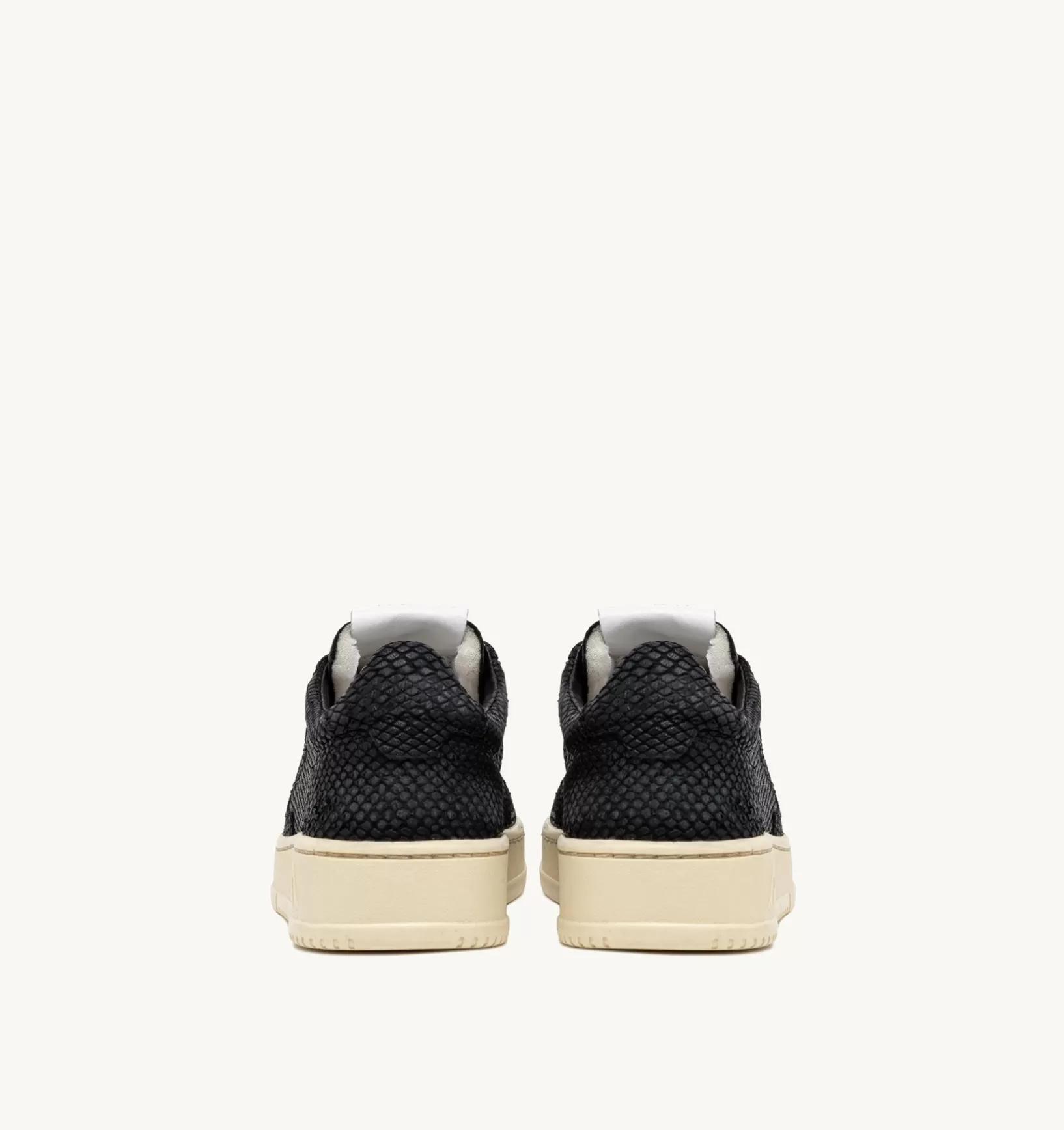 AUTRY Sneakers Medalist Low In Pelle Effetto Snake Colore Argento^Donna Medalist