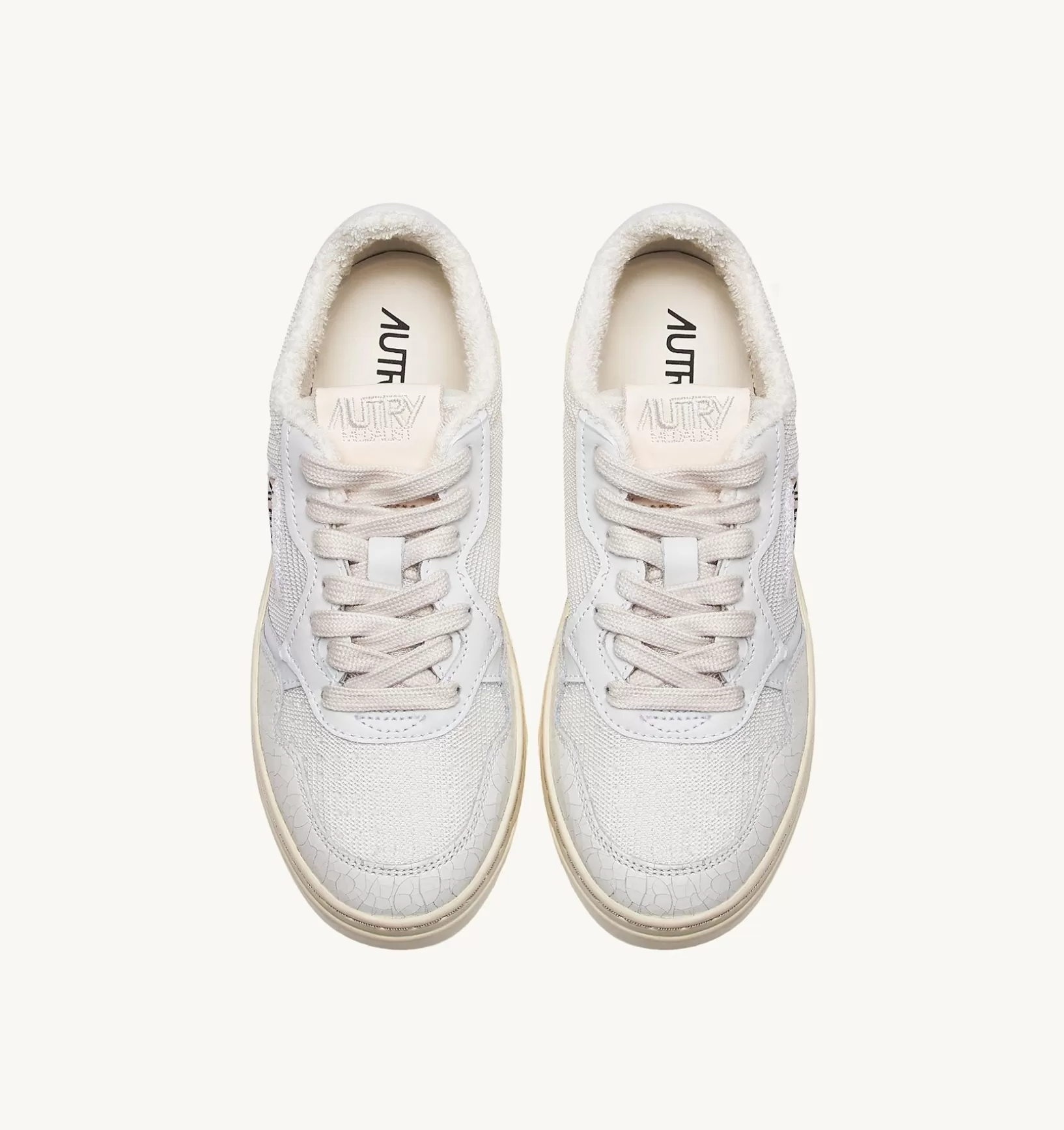 AUTRY Sneakers Medalist Low In Sponge E Dragon Effect Ivory^Donna Medalist
