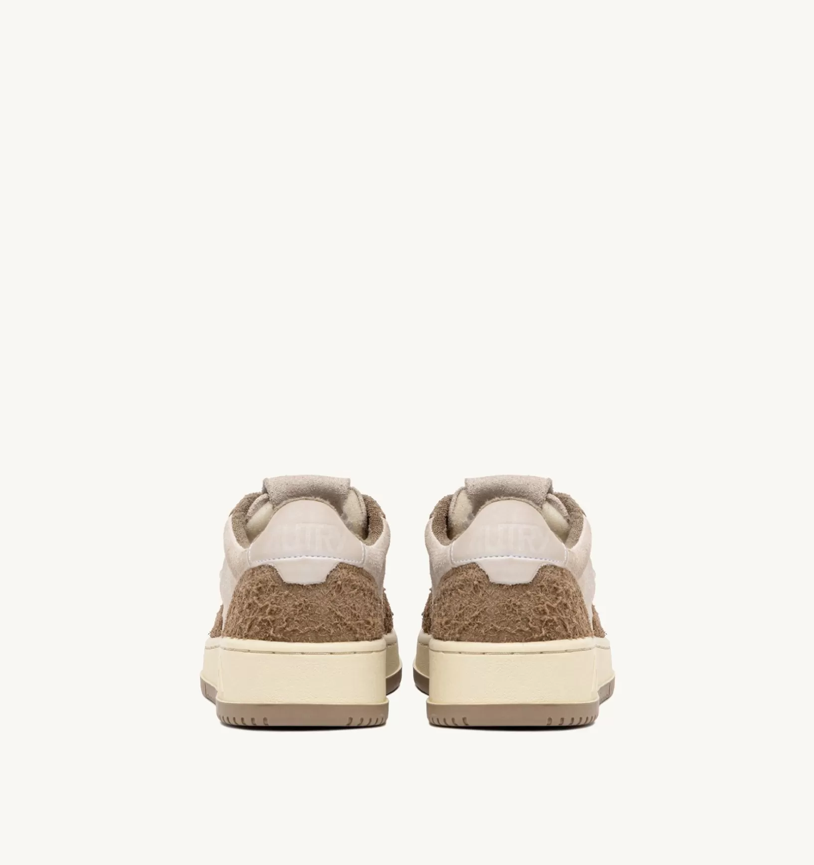 AUTRY Sneakers Medalist Low In Suede Bianco E Suede Effetto Hair Mud^Donna Medalist
