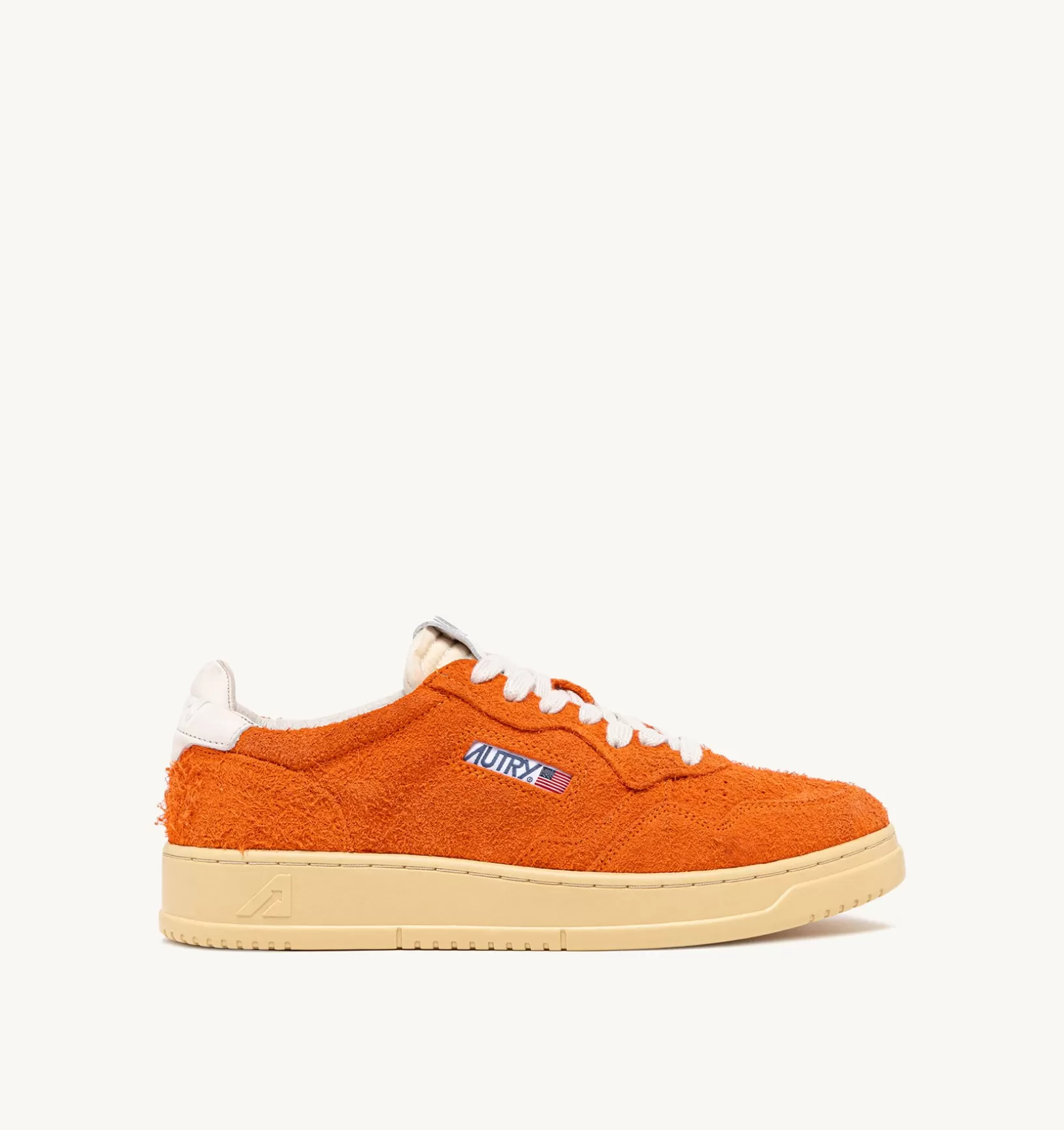 AUTRY Sneakers Medalist Low In Suede Effetto Hair Arancione^Uomo Medalist