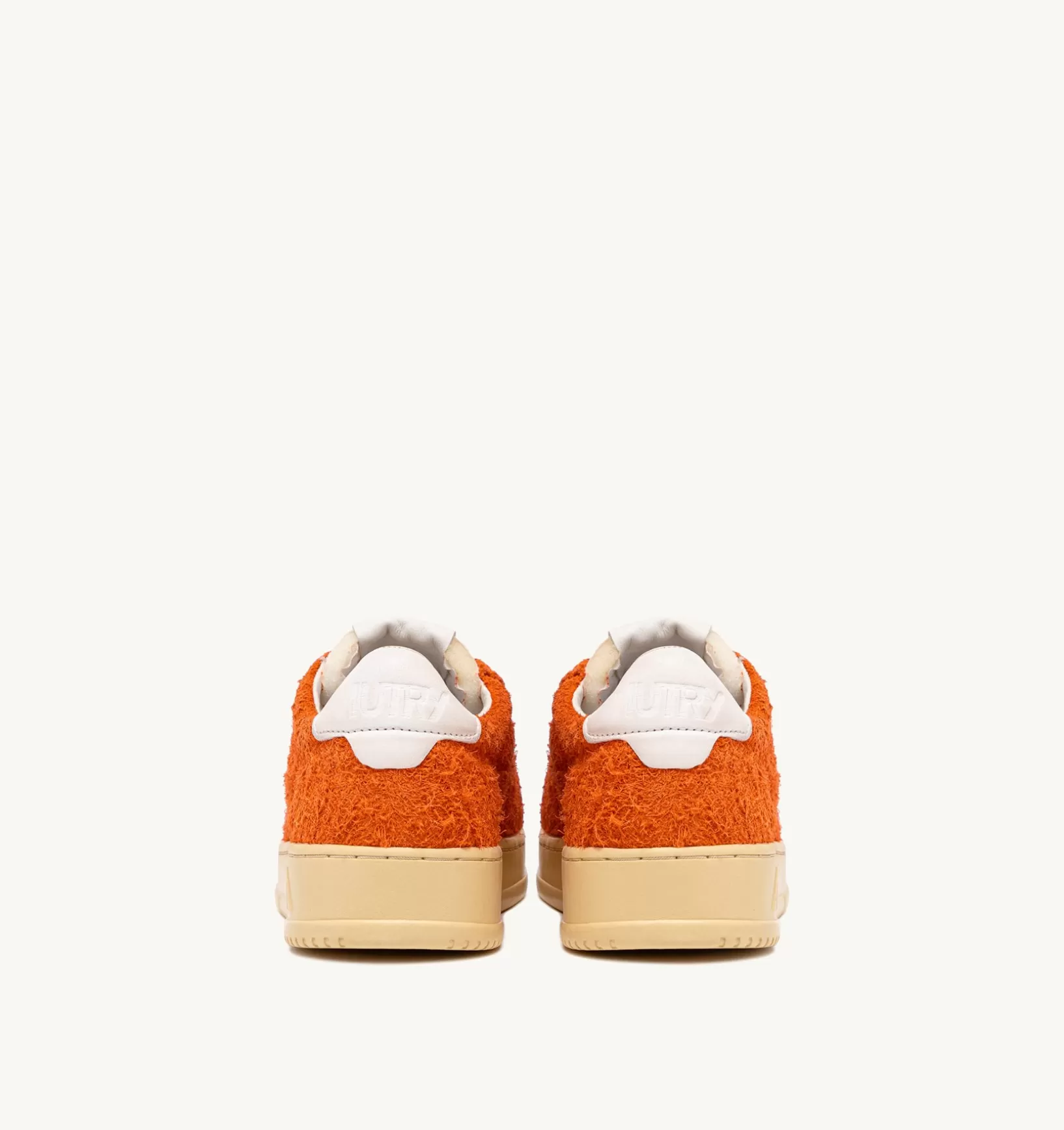 AUTRY Sneakers Medalist Low In Suede Effetto Hair Arancione^Uomo Medalist