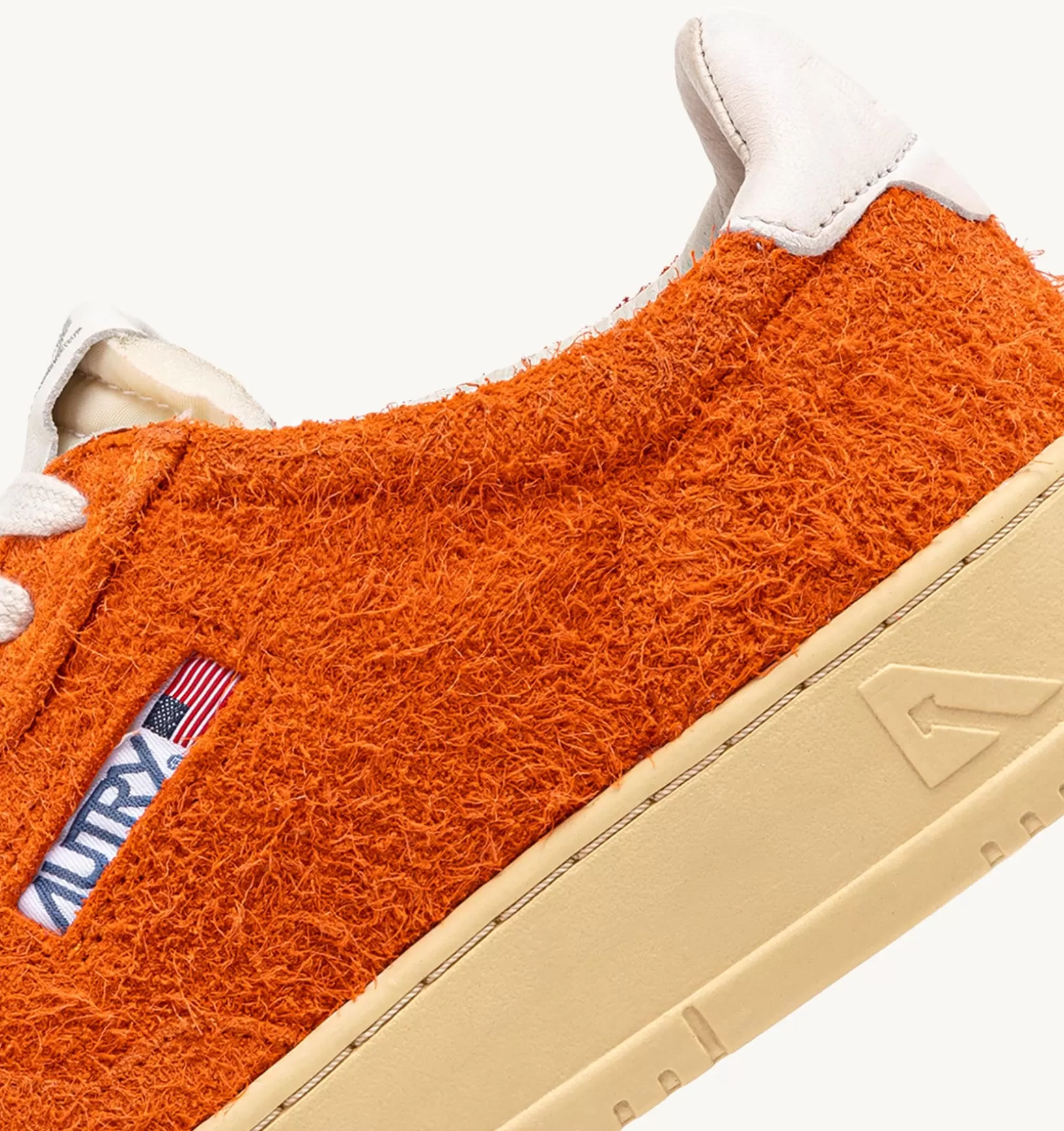AUTRY Sneakers Medalist Low In Suede Effetto Hair Arancione^Uomo Medalist