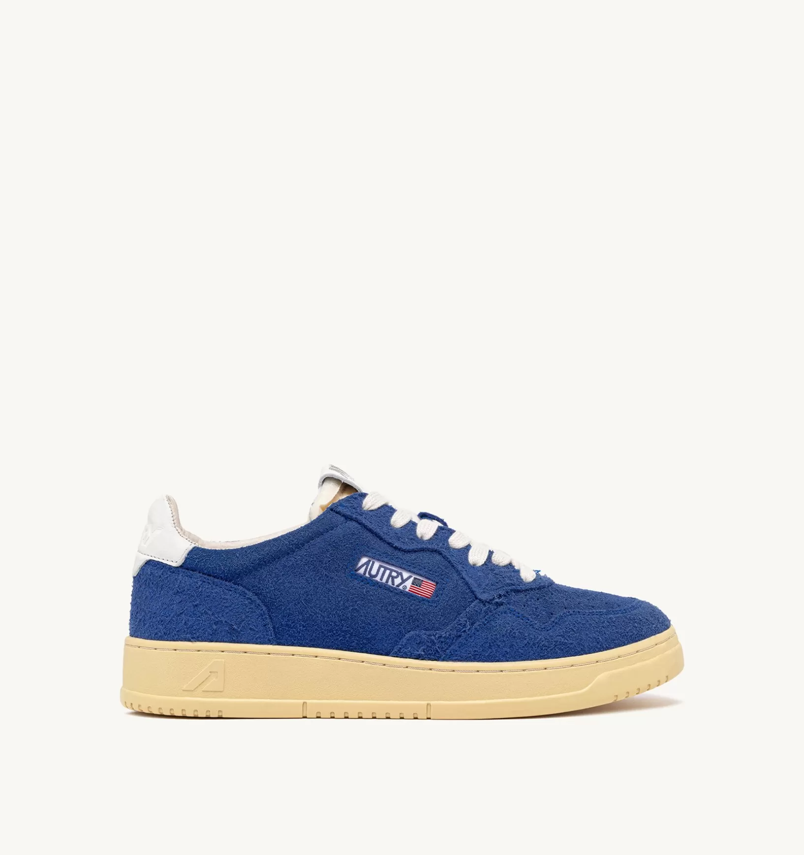AUTRY Sneakers Medalist Low In Suede Effetto Hair Bluette^Uomo Medalist