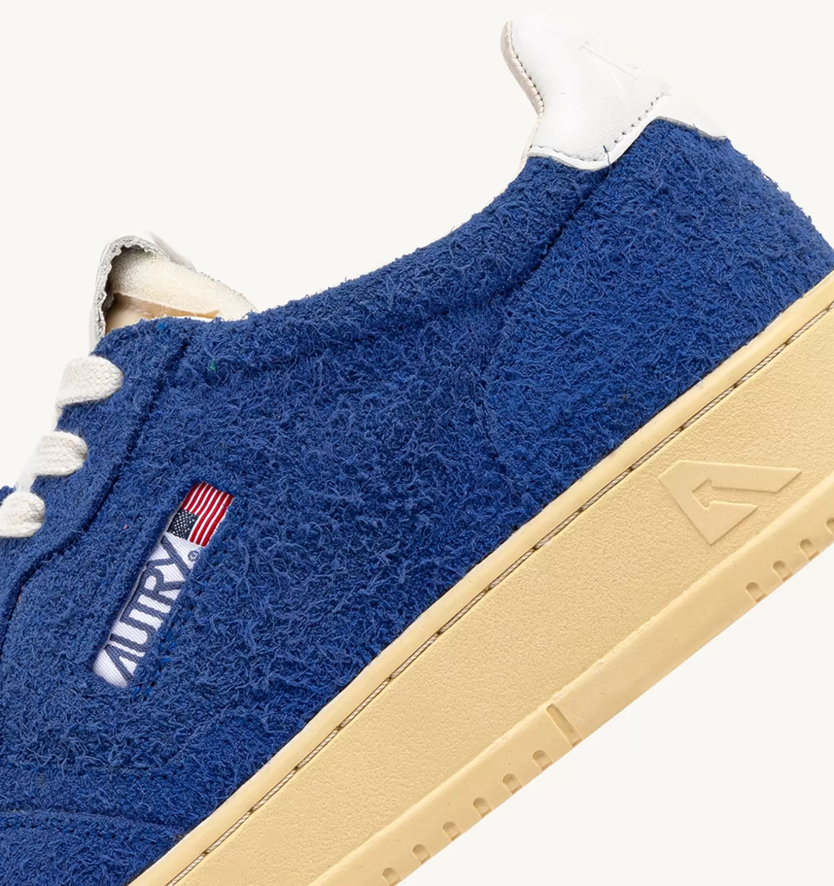 AUTRY Sneakers Medalist Low In Suede Effetto Hair Bluette^Uomo Medalist