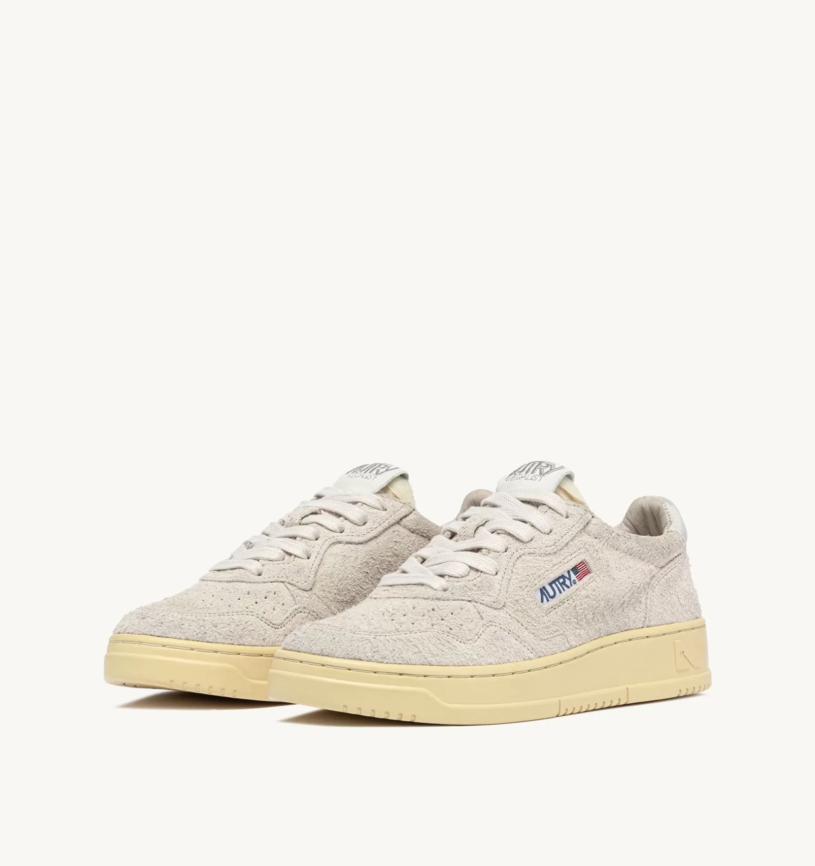 AUTRY Sneakers Medalist Low In Suede Effetto Hair Sand^Donna Medalist