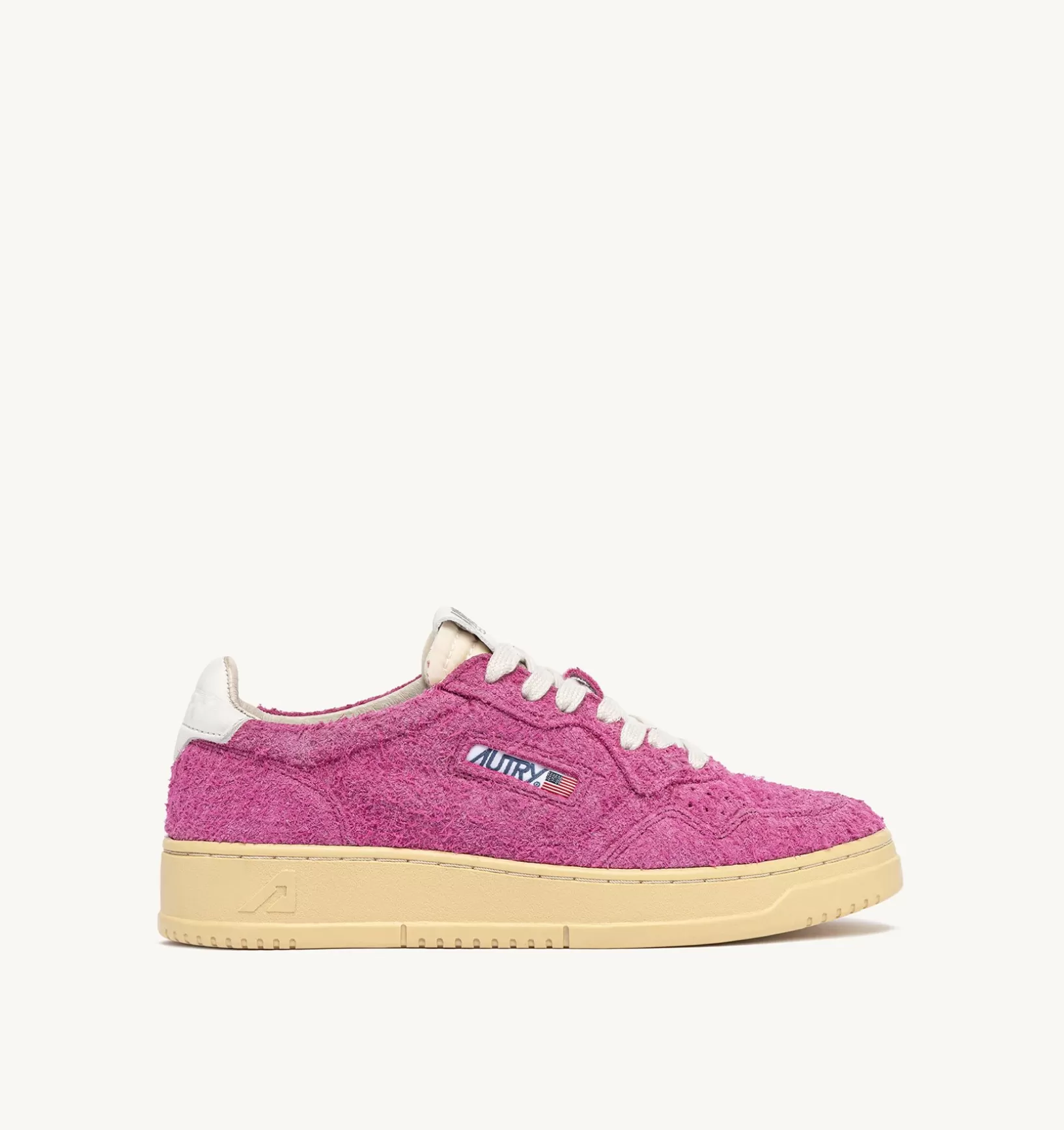 AUTRY Sneakers Medalist Low In Suede Hair Fucsia^Donna Medalist