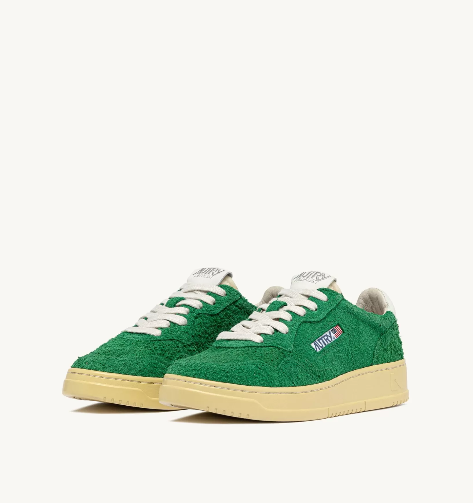 AUTRY Sneakers Medalist Low In Suede Hair Verde^Donna Medalist