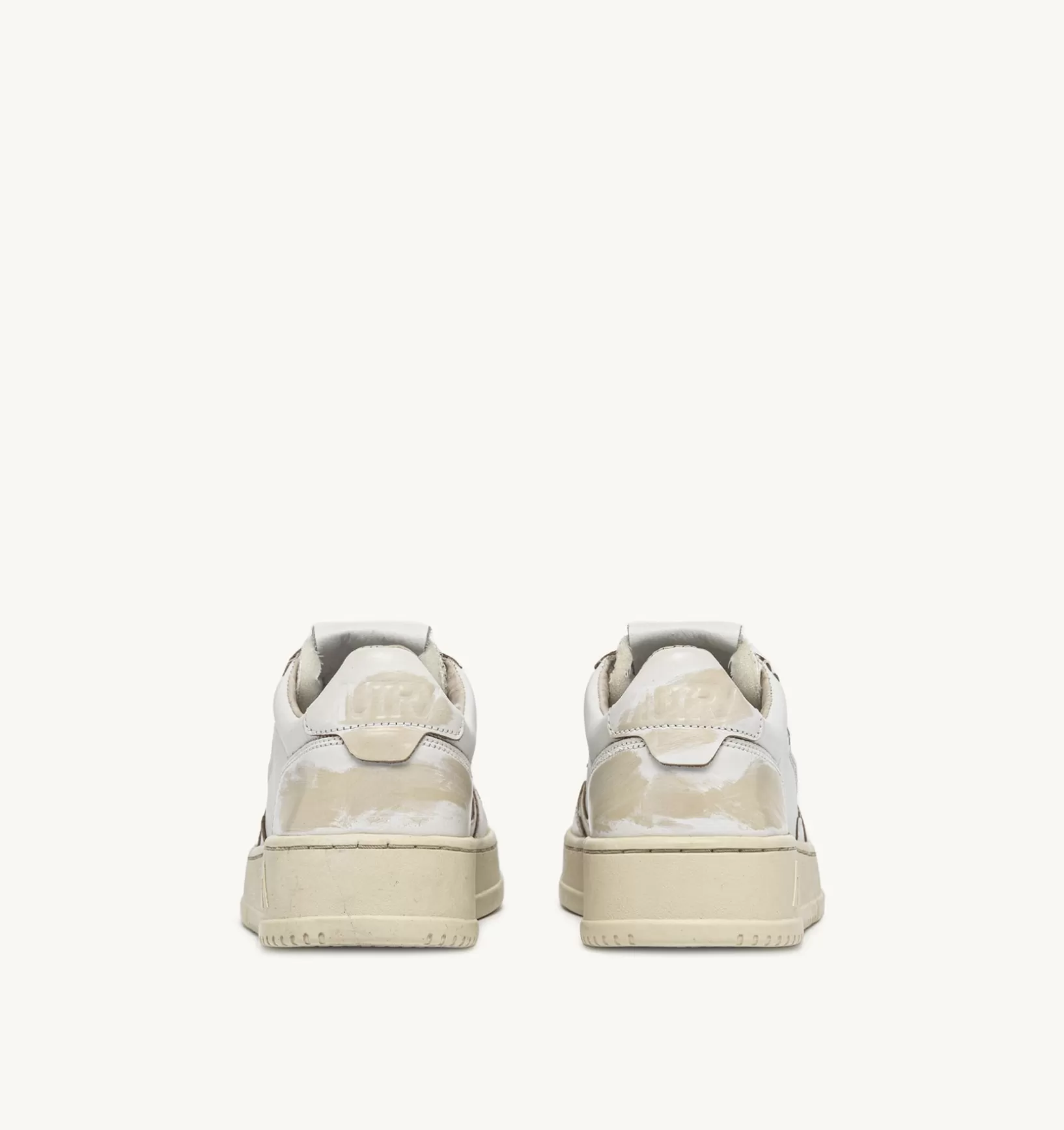 AUTRY Sneakers Medalist Low Super Vintage In Pelle Asportable Bianco Ivory^Donna Medalist
