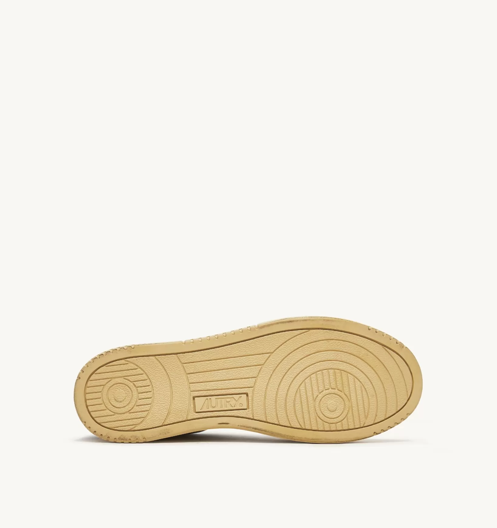 AUTRY Sneakers Medalist Low Super Vintage In Pelle Bianco Nero Giallo^Donna Super Vintage