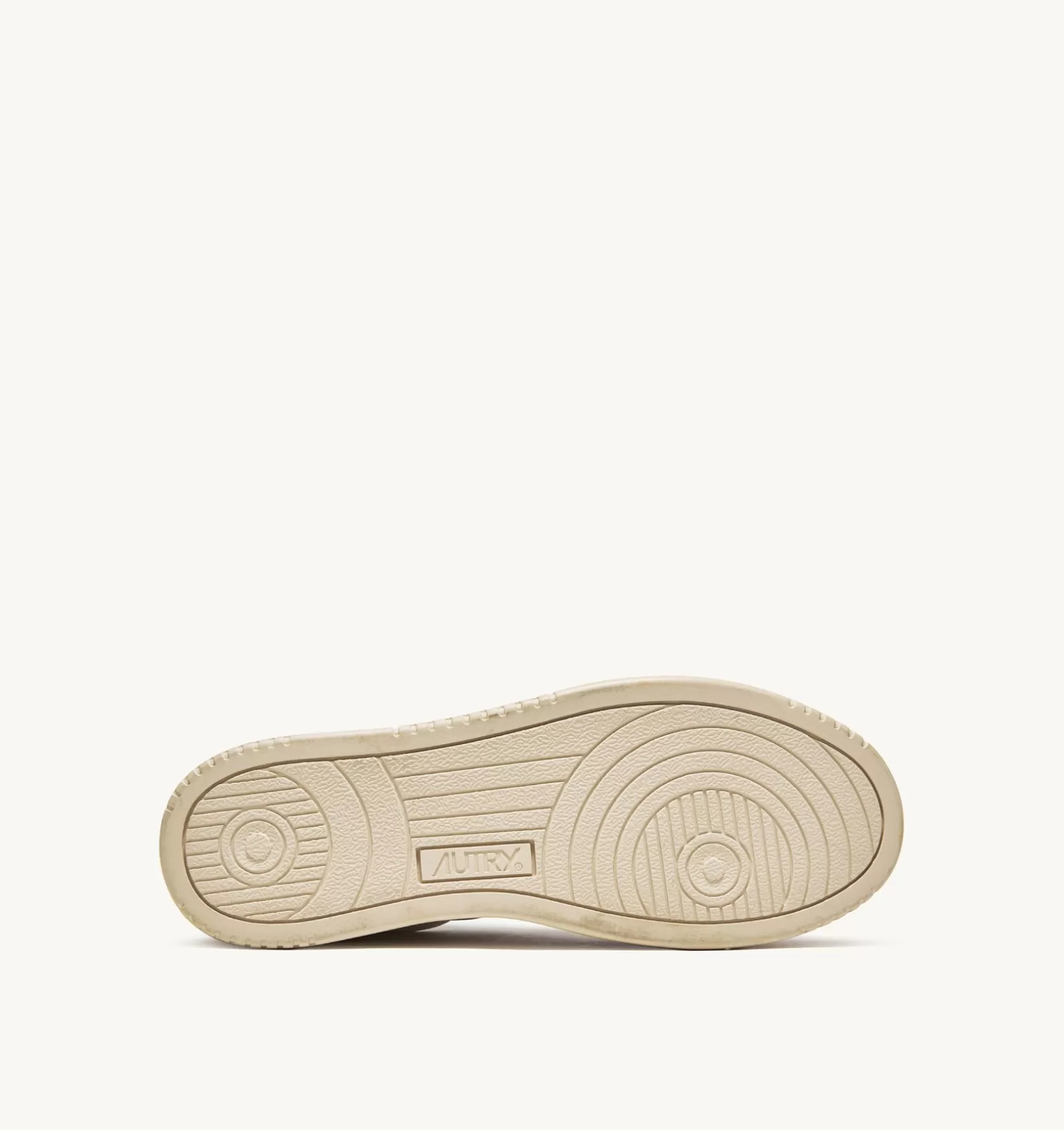 AUTRY Sneakers Medalist Low Super Vintage In Pelle Yellowing Bianco^Uomo Super Vintage