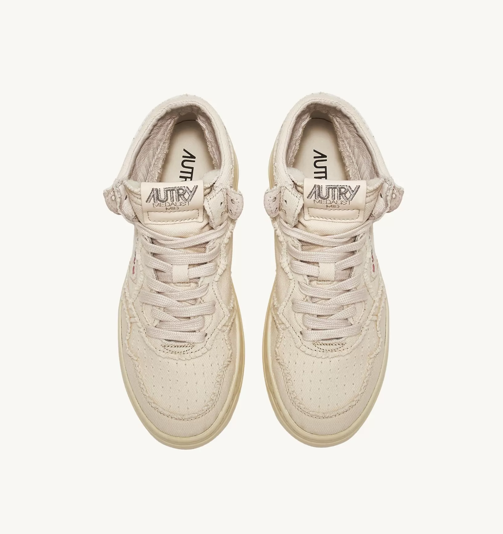 AUTRY Sneakers Medalist Mid In Denim Color Ivory^Donna Medalist