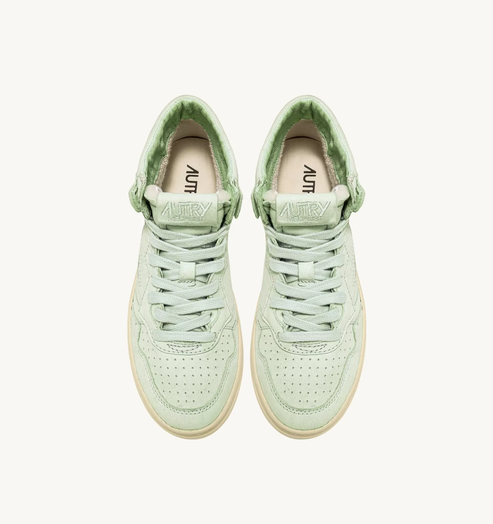 AUTRY Sneakers Medalist Mid In Morbida Pelle Cel Green Di Capra^Donna Medalist