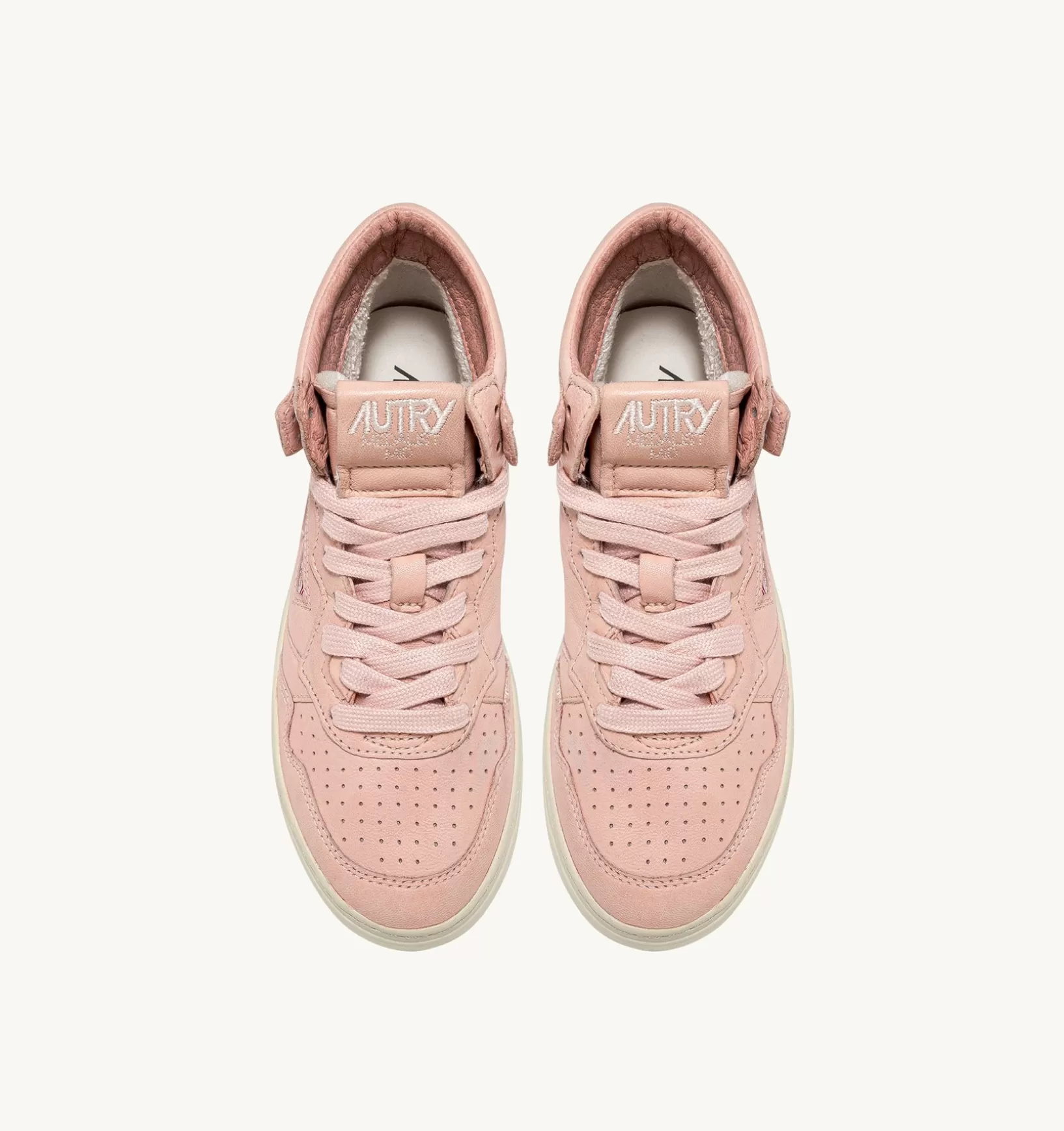 AUTRY Sneakers Medalist Mid In Morbida Pelle Peach Di Capra^Donna Medalist