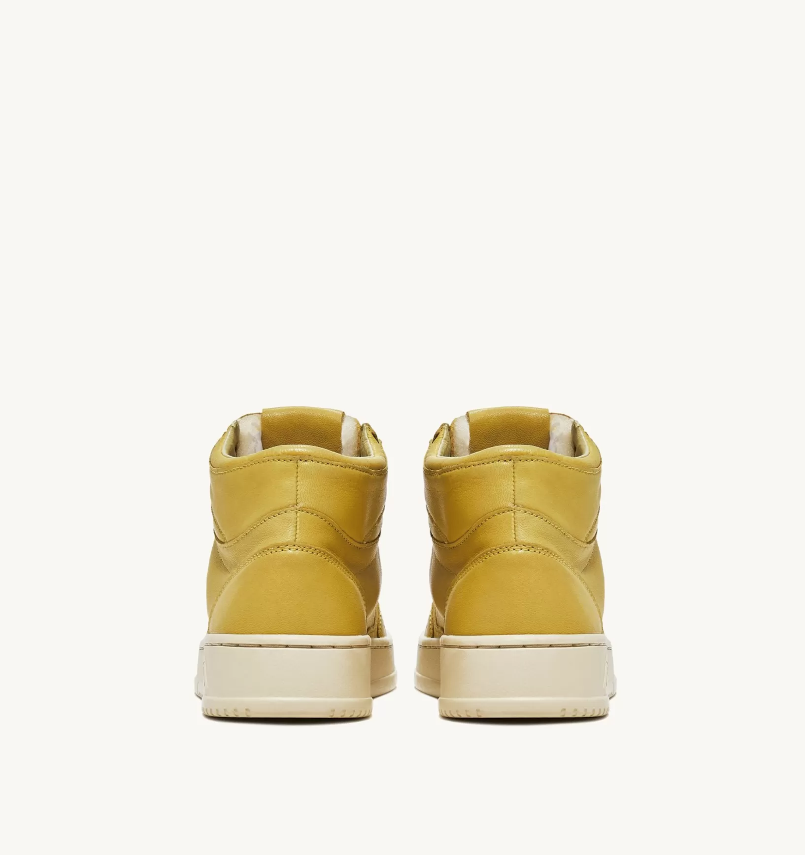 AUTRY Sneakers Medalist Mid In Morbida Pelle Yellow Iris Di Capra^Donna Medalist