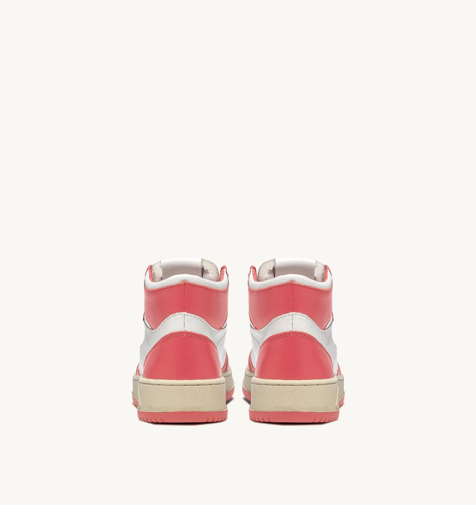 AUTRY Sneakers Medalist Mid In Pelle Bicolore Bianco E Lobster^Donna Medalist