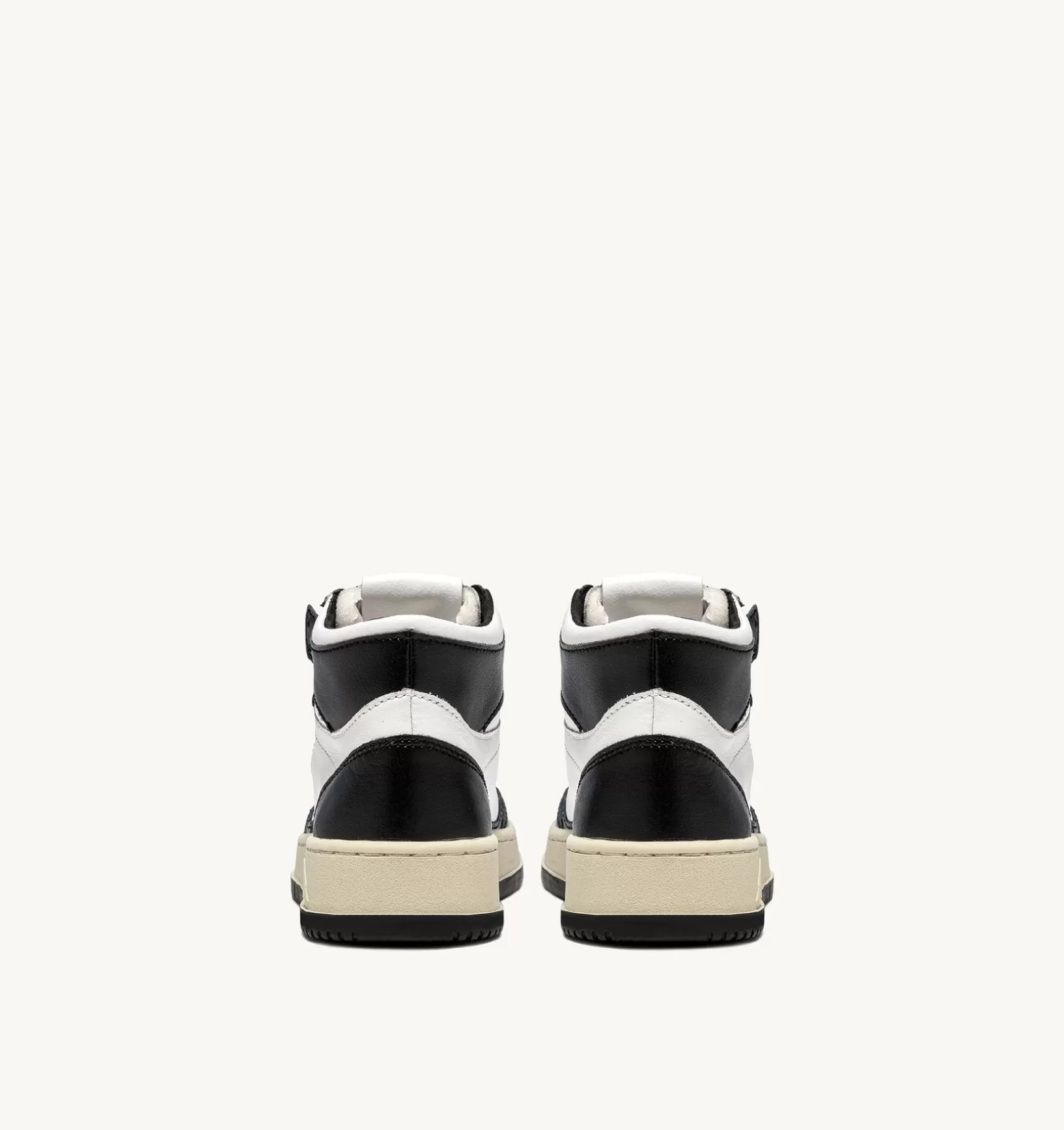AUTRY Sneakers Medalist Mid In Pelle Bicolore Bianco E Nero^Uomo Medalist
