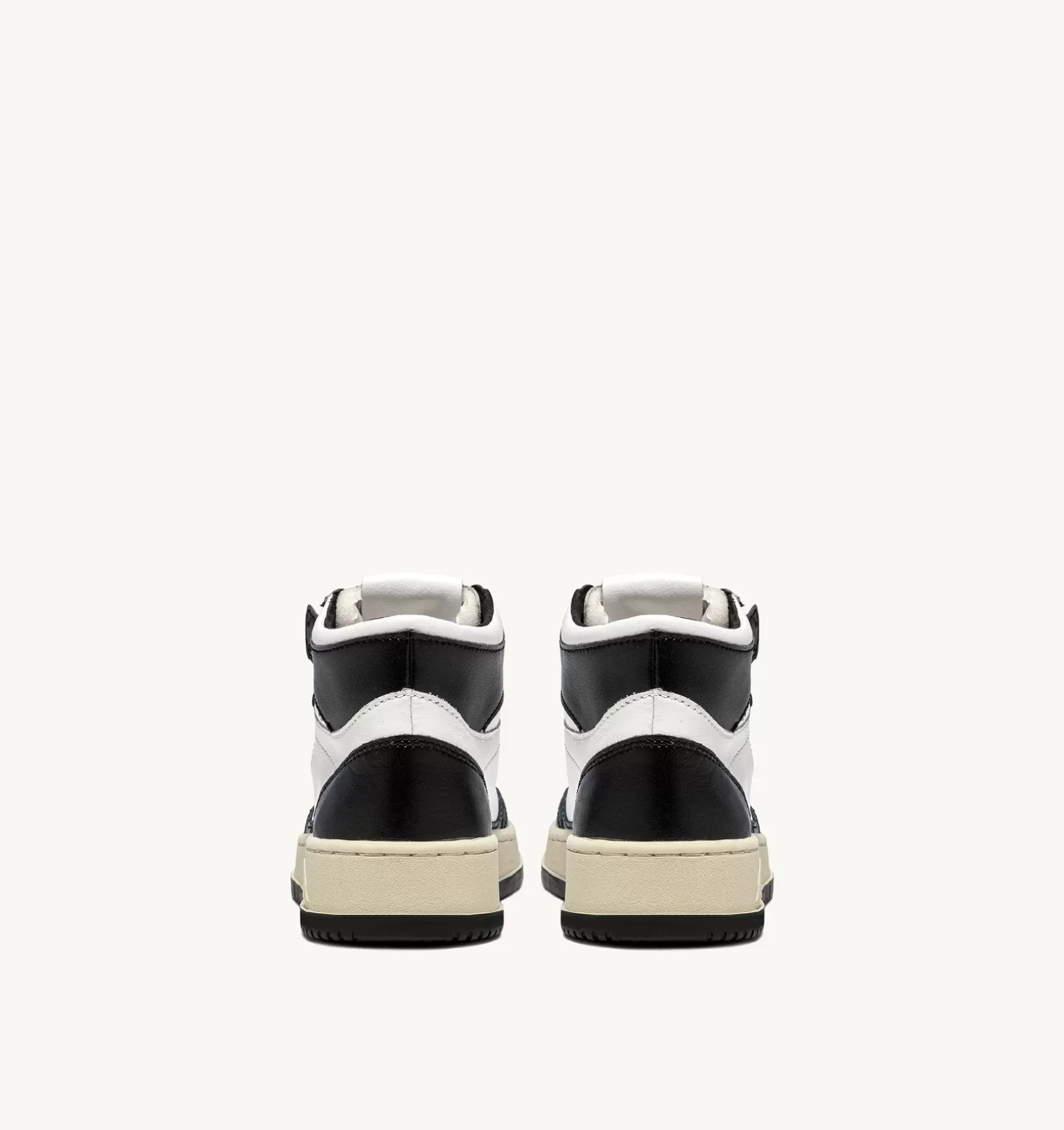 AUTRY Sneakers Medalist Mid In Pelle Bicolore Bianco E Nero^Uomo Medalist