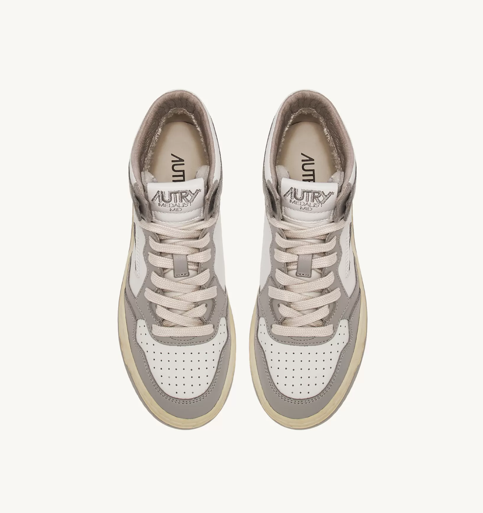 AUTRY Sneakers Medalist Mid In Pelle Bicolore Bianco E Vapor^Donna Medalist