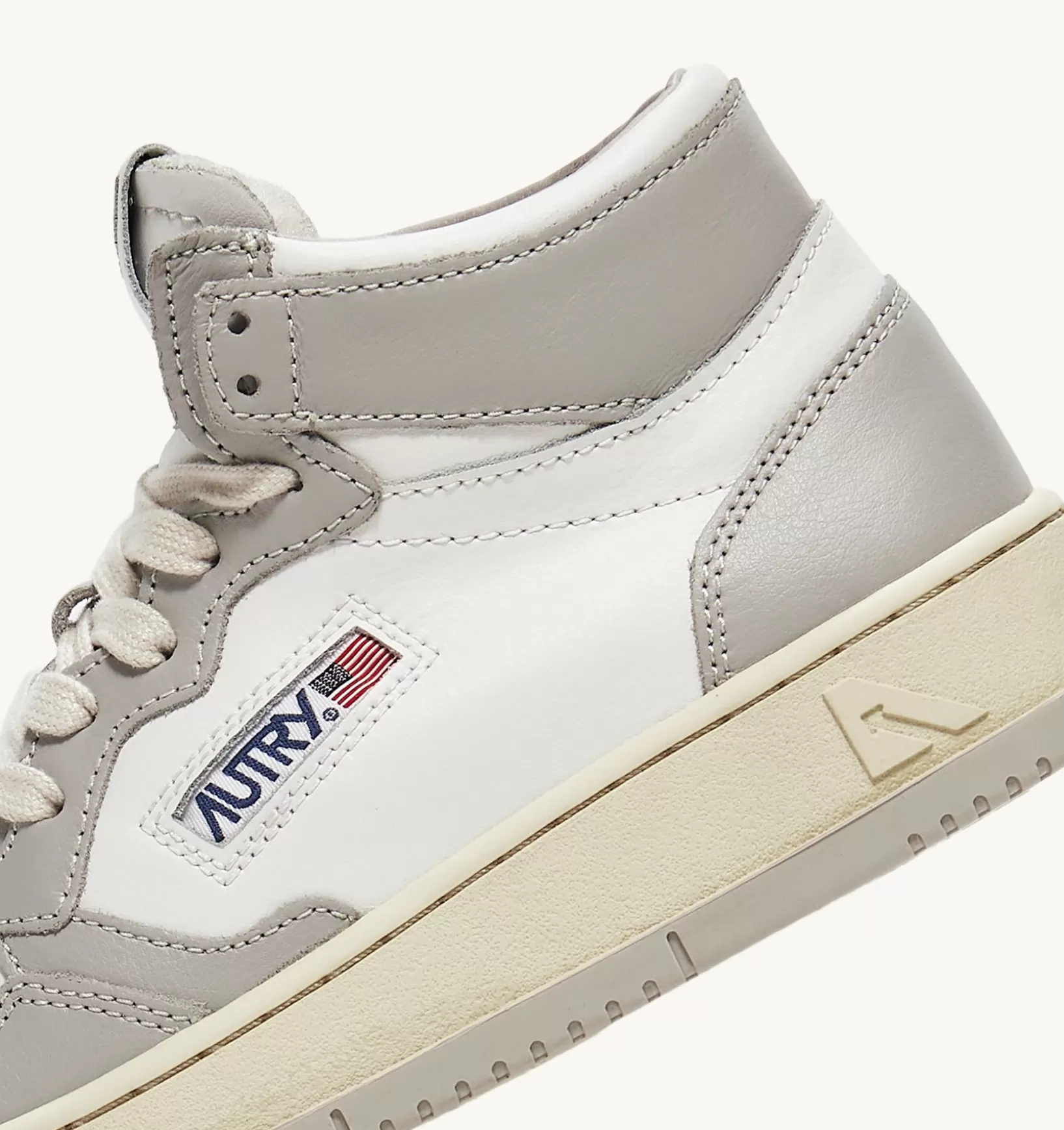 AUTRY Sneakers Medalist Mid In Pelle Bicolore Bianco E Vapor^Uomo Medalist