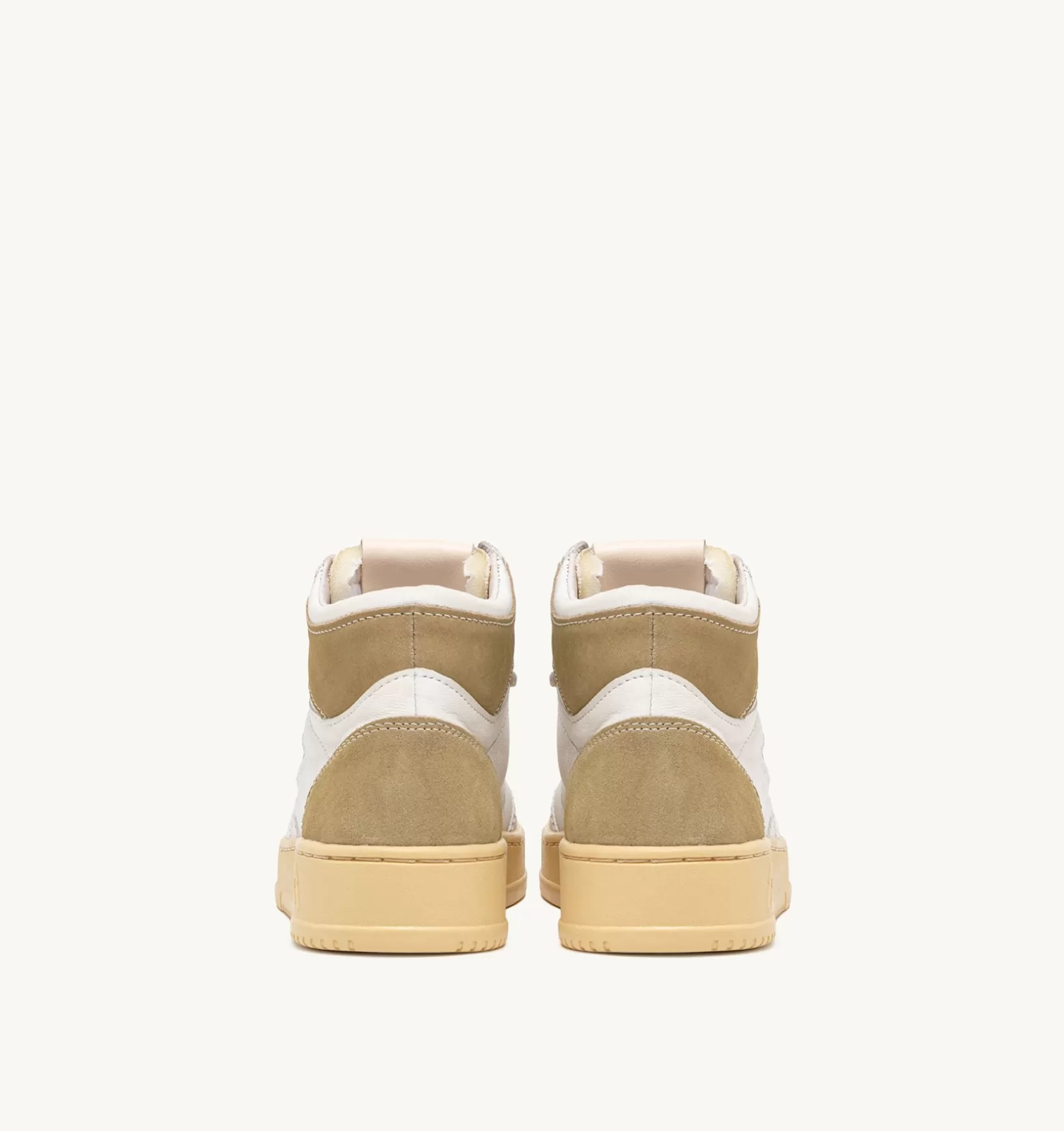 AUTRY Sneakers Medalist Mid In Pelle E Suede Bianco E Mud^Donna Medalist