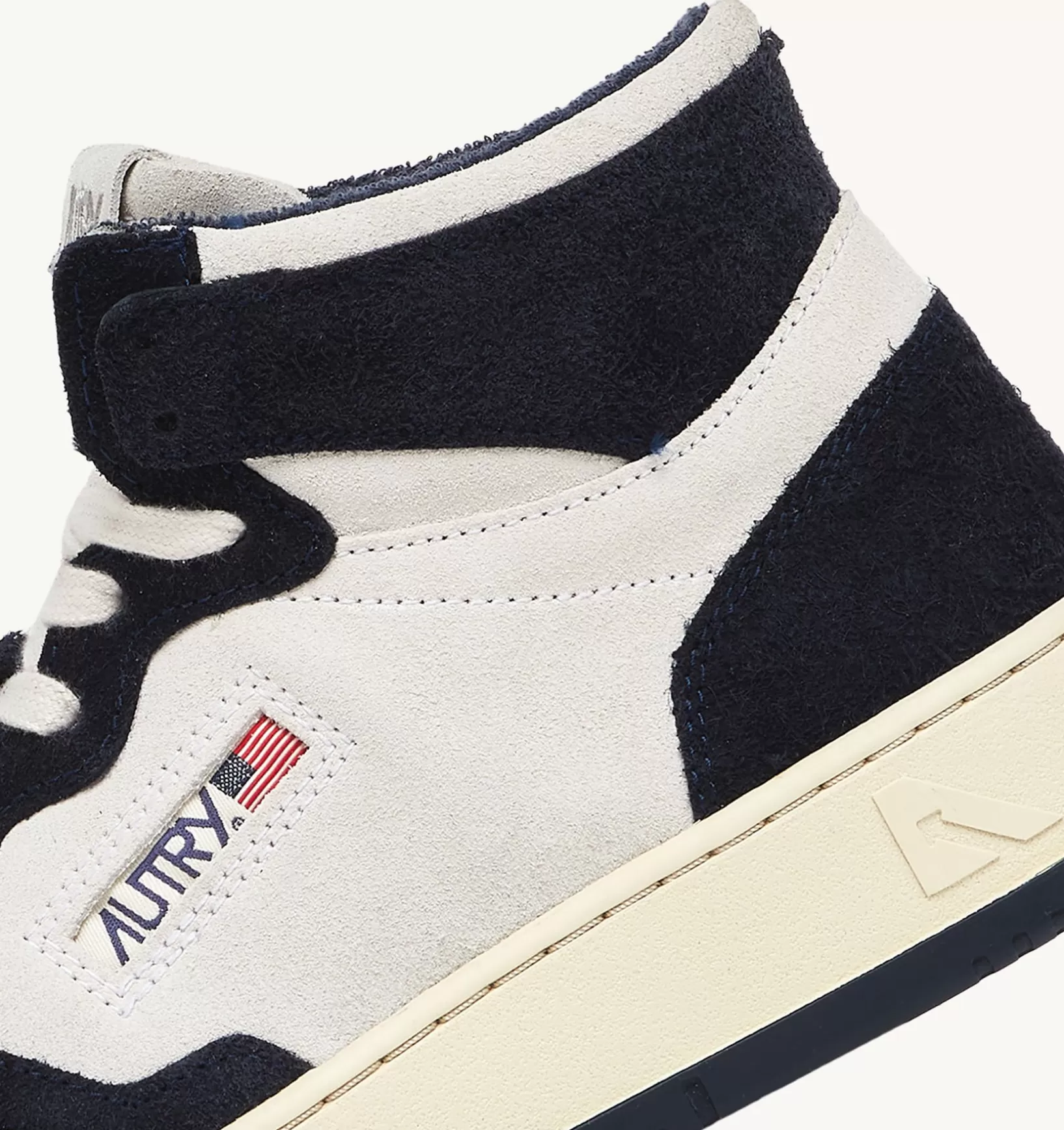 AUTRY Sneakers Medalist Mid In Suede Beige E Blu^Uomo Medalist