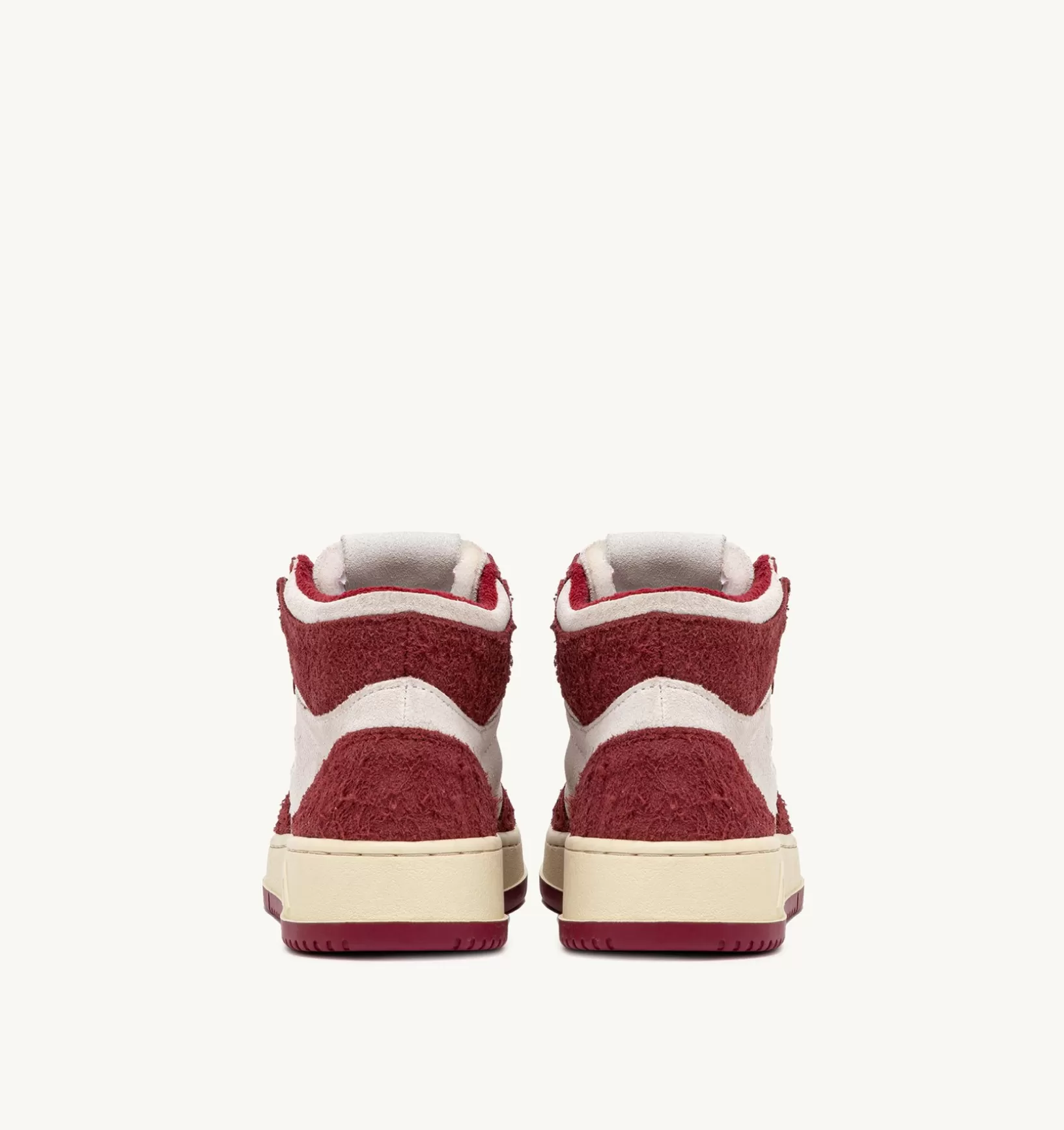 AUTRY Sneakers Medalist Mid In Suede Bianco E Suede Effetto Hair Viola^Donna Medalist