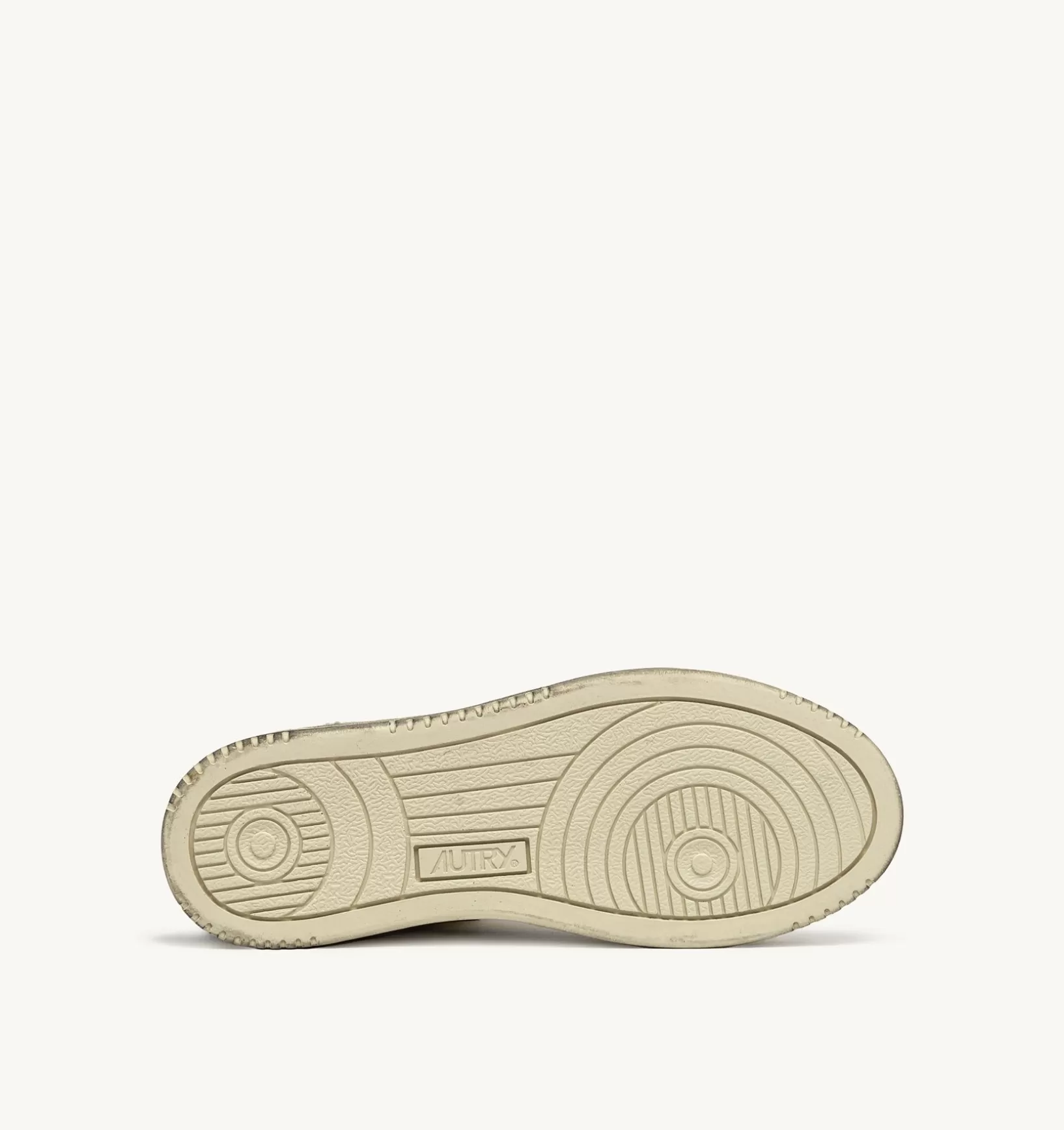 AUTRY Sneakers Medalist Mid Super Vintage In Pelle Bianco Nero Giallo^Donna Super Vintage