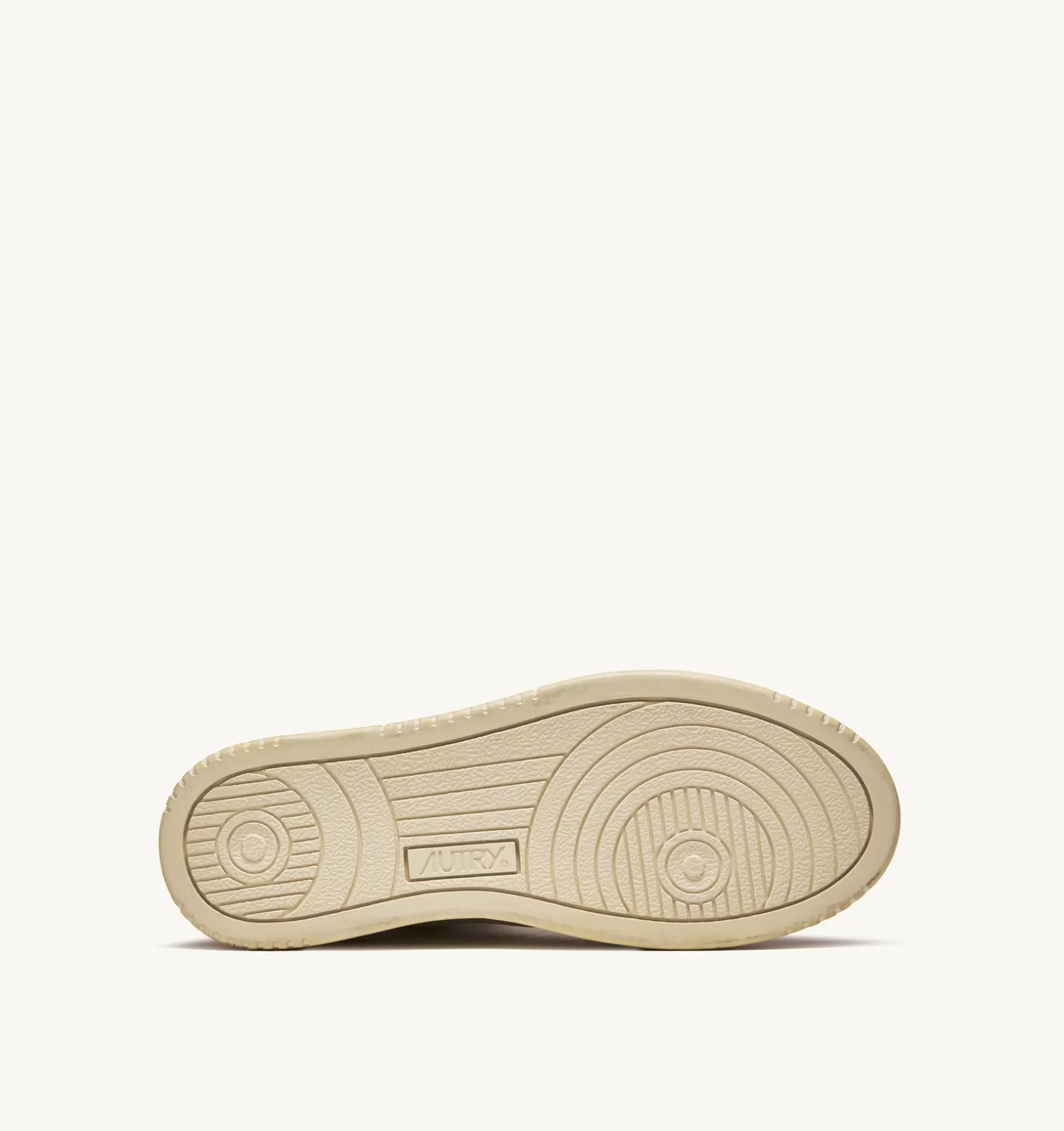 AUTRY Sneakers Medalist Mid Super Vintage In Pelle Yellowing Bianco^Uomo Super Vintage