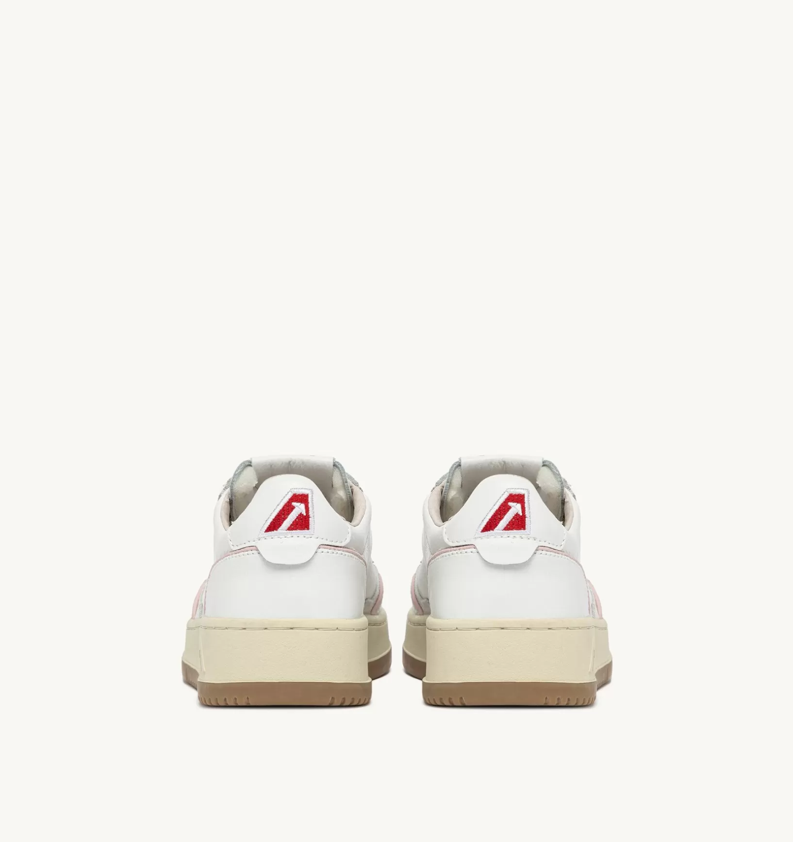 AUTRY Sneakers Open Low In Pelle E Cordoncino Rosa^Donna Open