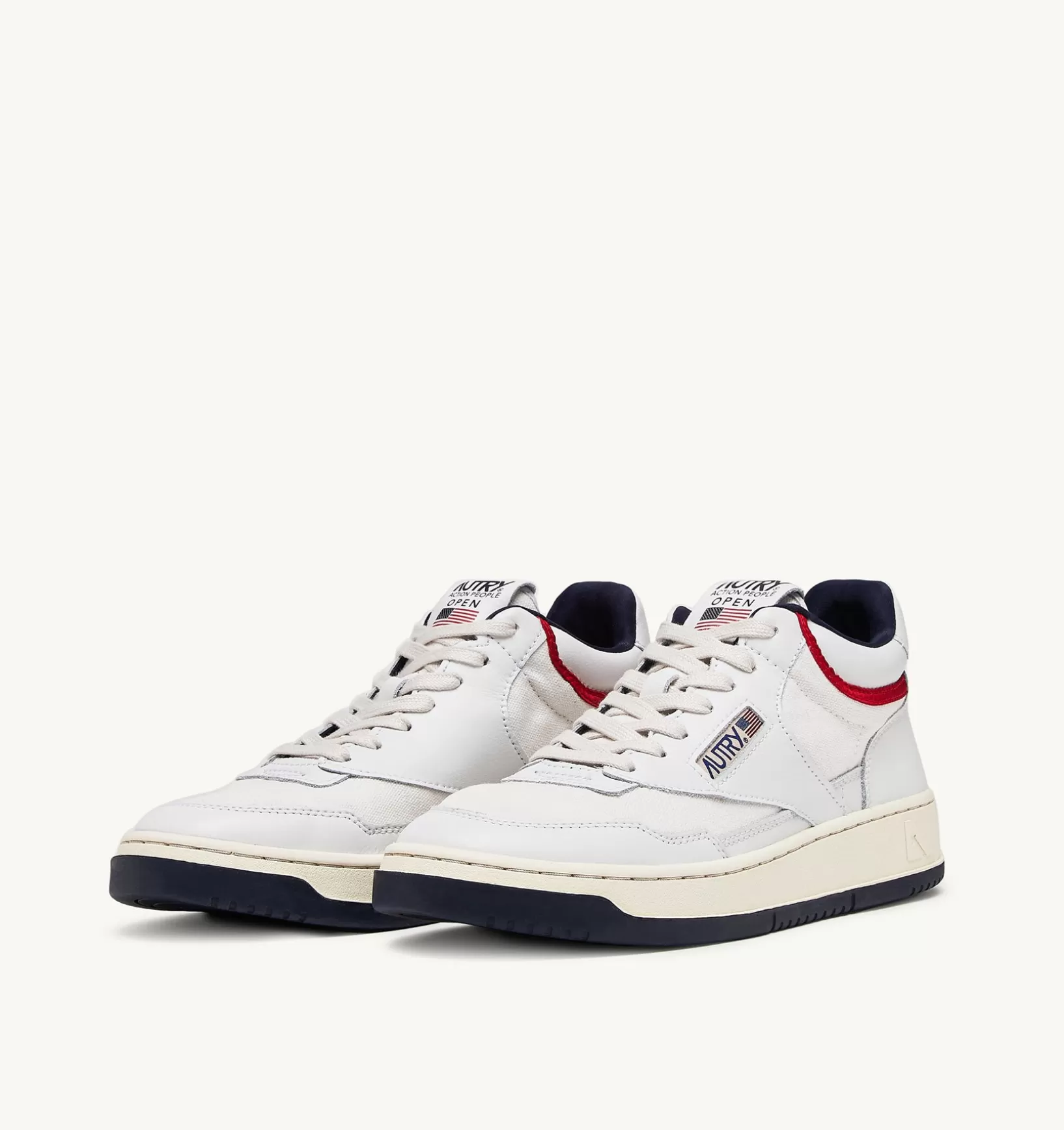 AUTRY Sneakers Open Mid In Pelle E Suede Capsule^Uomo Open