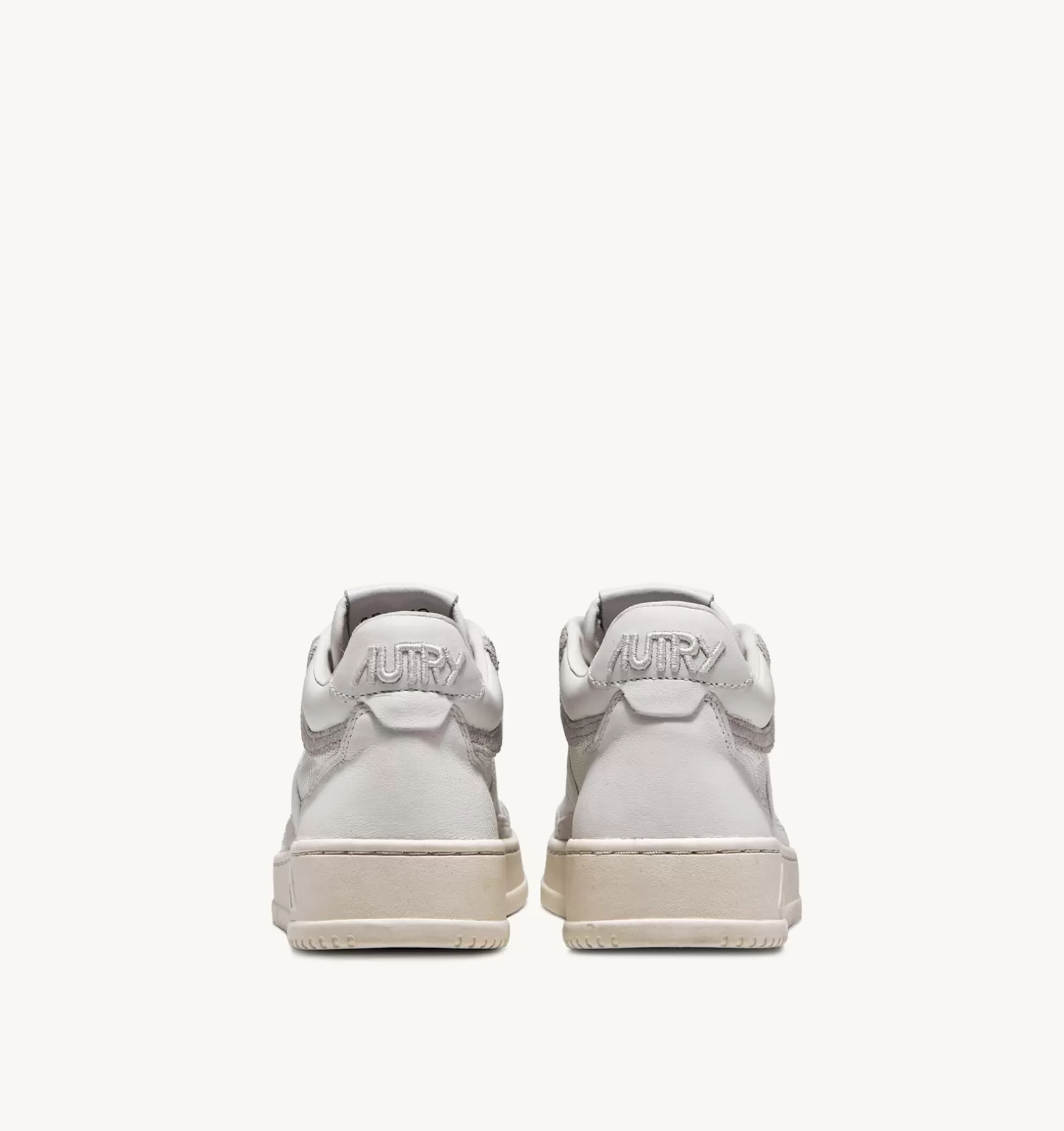 AUTRY Sneakers Open Mid In Pelle E Suede Colore Bianco^Donna Open