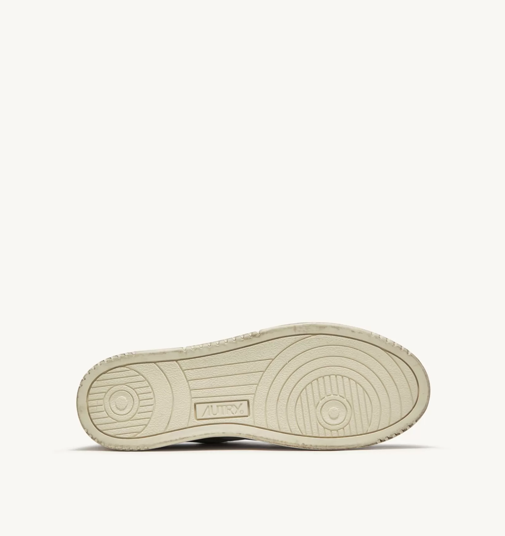 AUTRY Sneakers Super Vintage Low In Pelle Bianco Nero E Argento^Donna Super Vintage
