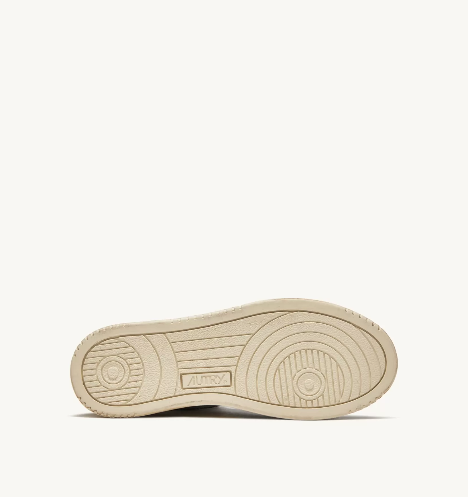 AUTRY Sneakers Super Vintage Mid In Pelle Bianco Marrone Honey^Donna Super Vintage