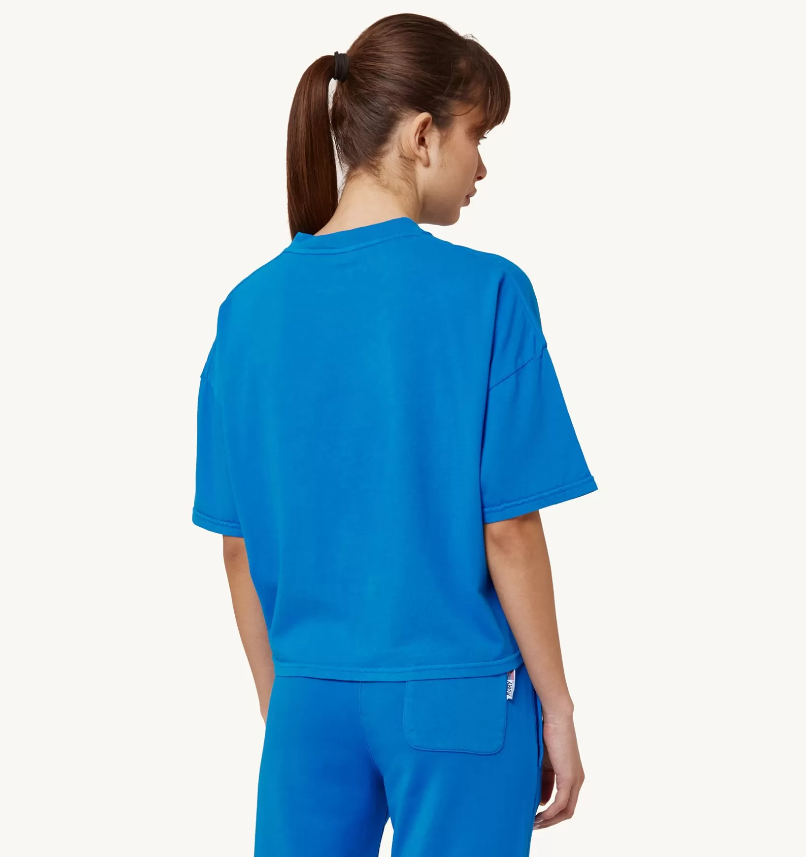 AUTRY T-Shirt Aerobic Logo Bluette^Donna Top