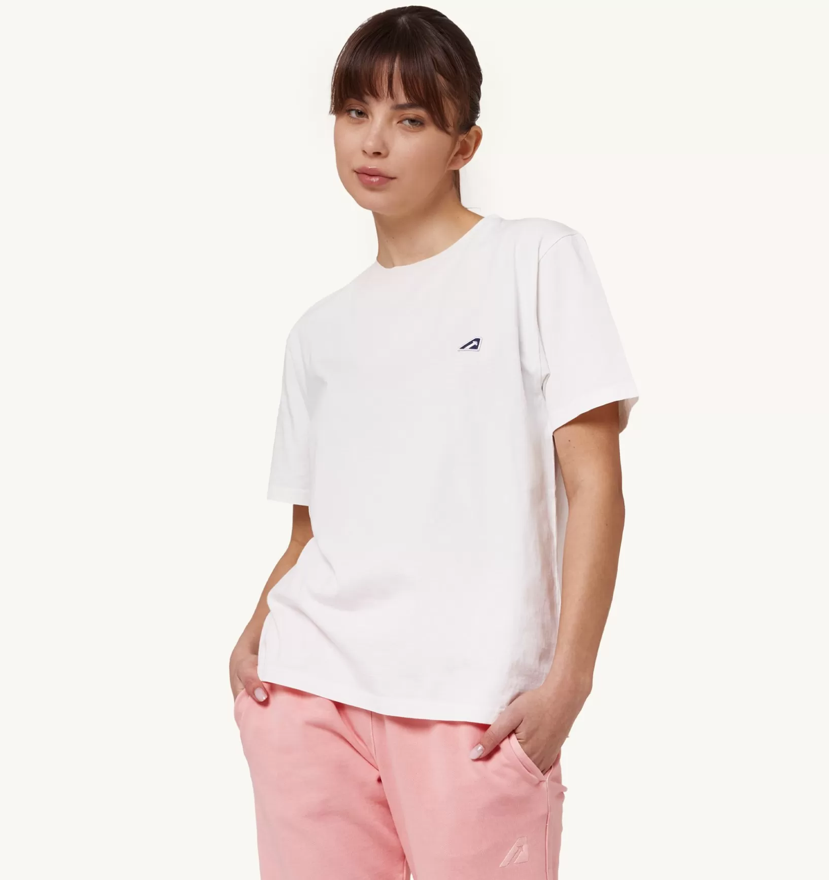 AUTRY T-Shirt Girocollo Iconic Bianco^Donna Top