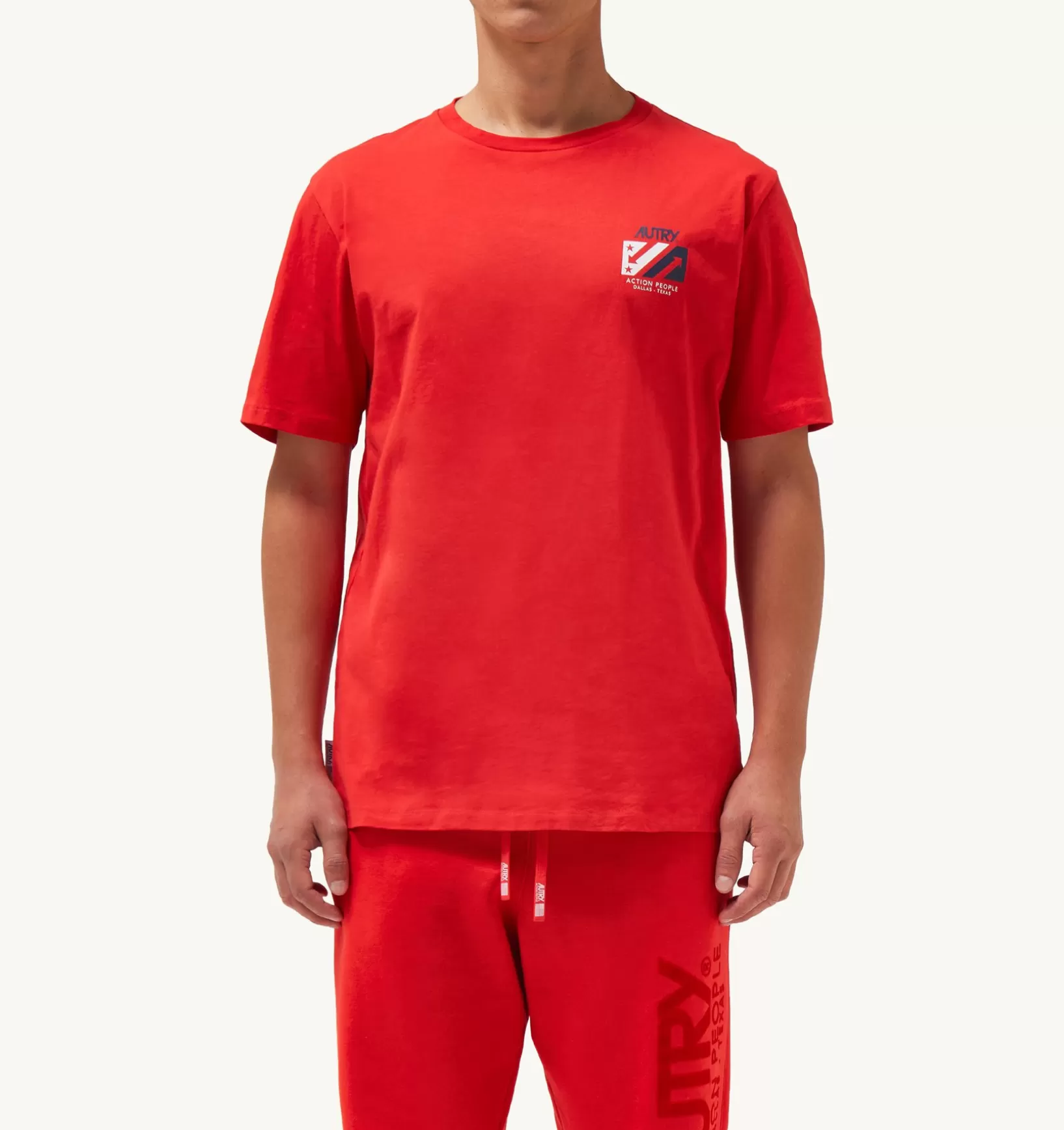 AUTRY T-Shirt Girocollo Iconic Rosso^Uomo Top