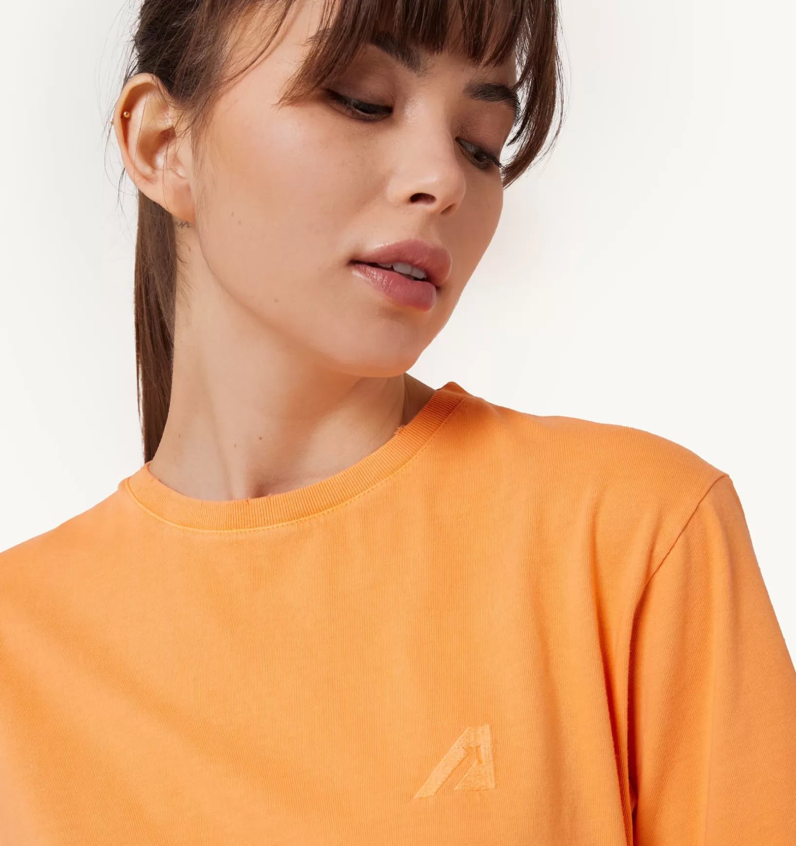 AUTRY T-Shirt Girocollo Supervintage Arancio^Donna Top
