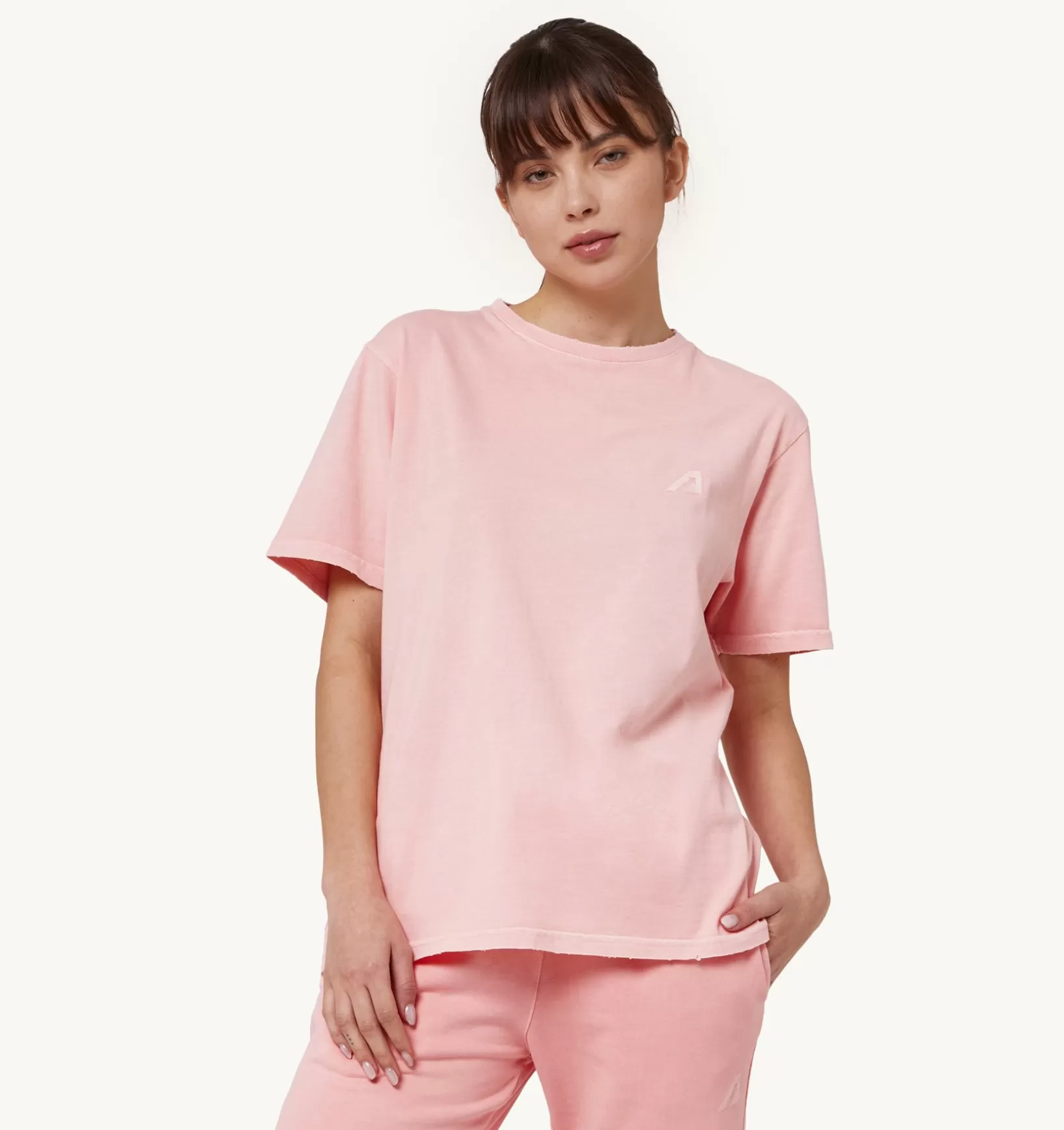 AUTRY T-Shirt Girocollo Supervintage Rosa^Donna Top