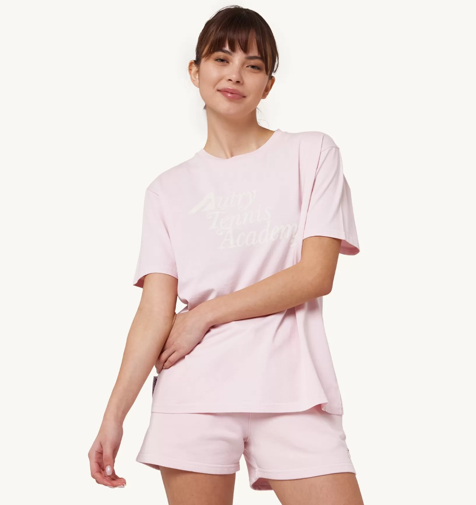 AUTRY T-Shirt Girocollo Tennis Academy Rosa^Donna Top