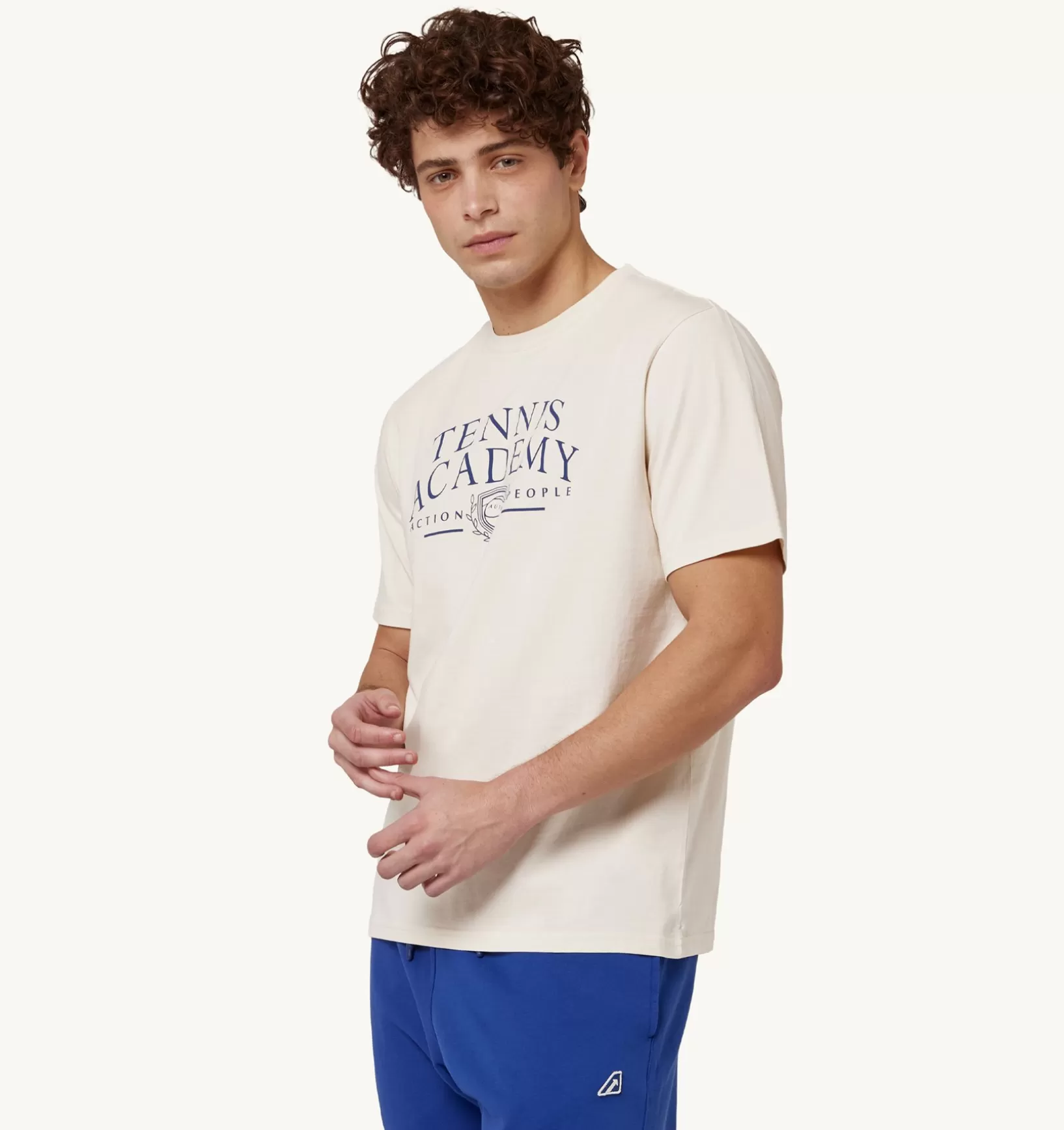 AUTRY T-Shirt Girocollo Tennis Avorio^Uomo Top