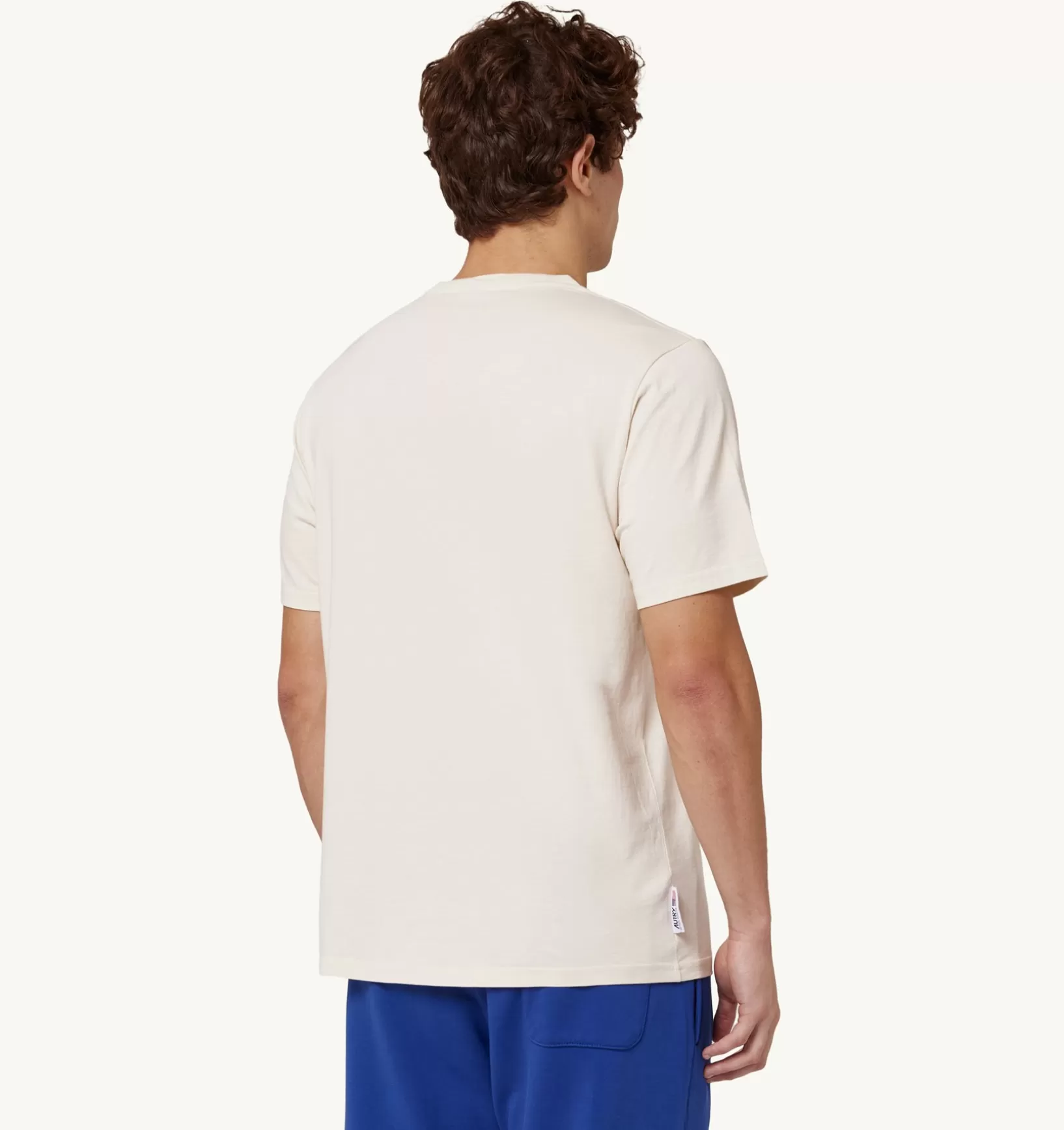 AUTRY T-Shirt Girocollo Tennis Avorio^Uomo Top