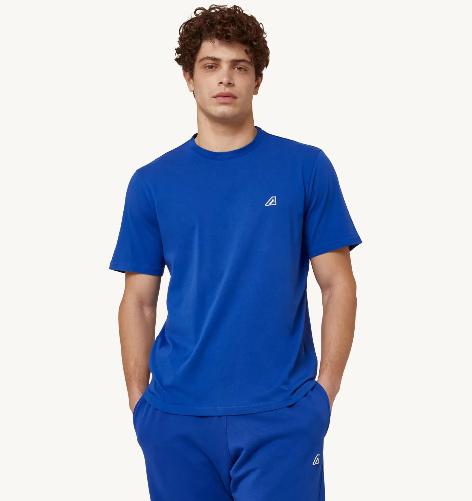 AUTRY T-Shirt Girocollo Tennis Blu^Uomo Top